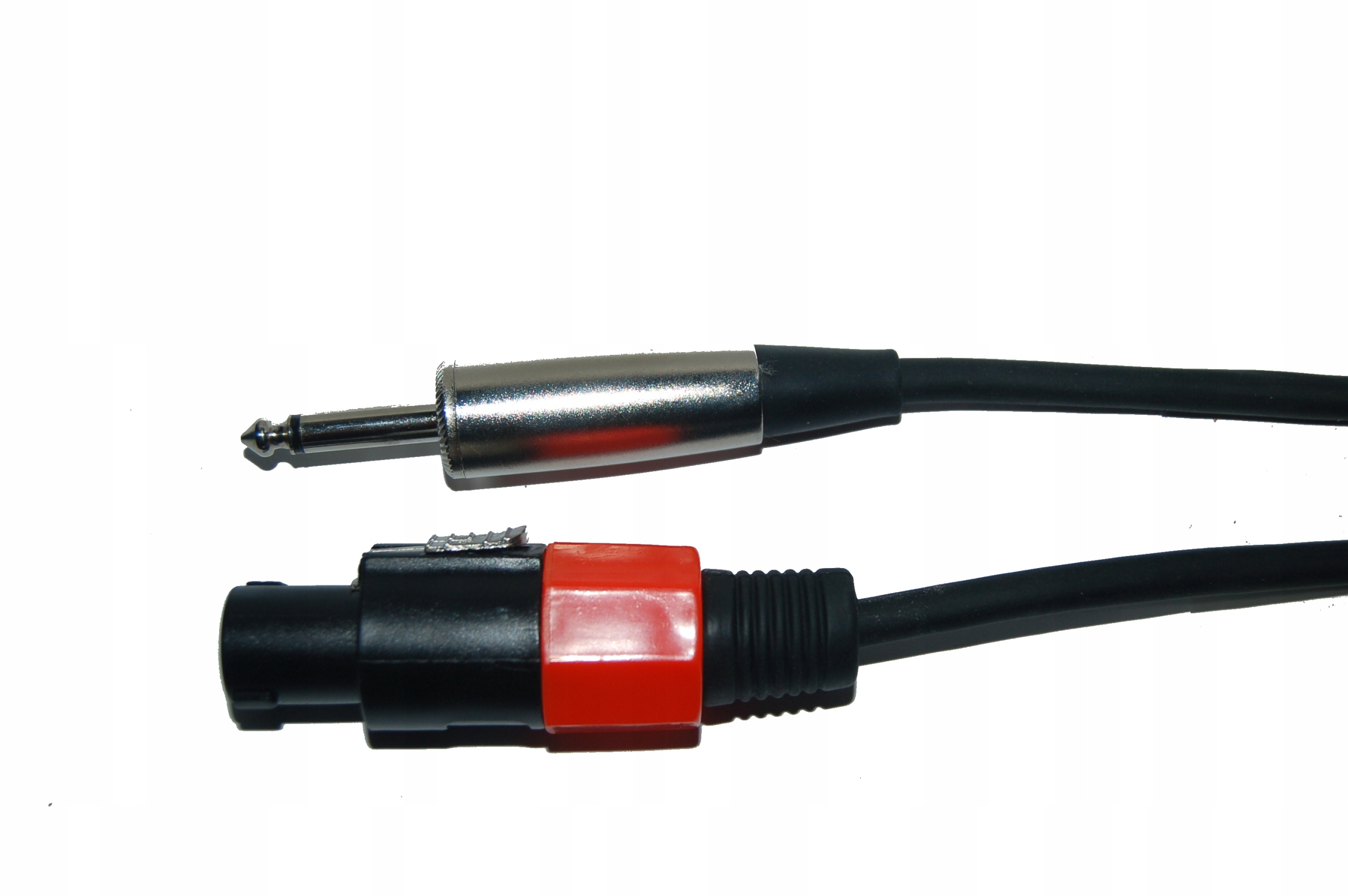 Kabel głośnikowy Speakon /wtyk 6,3 na przewodzie okrągłym 2x1,5mm , 3m