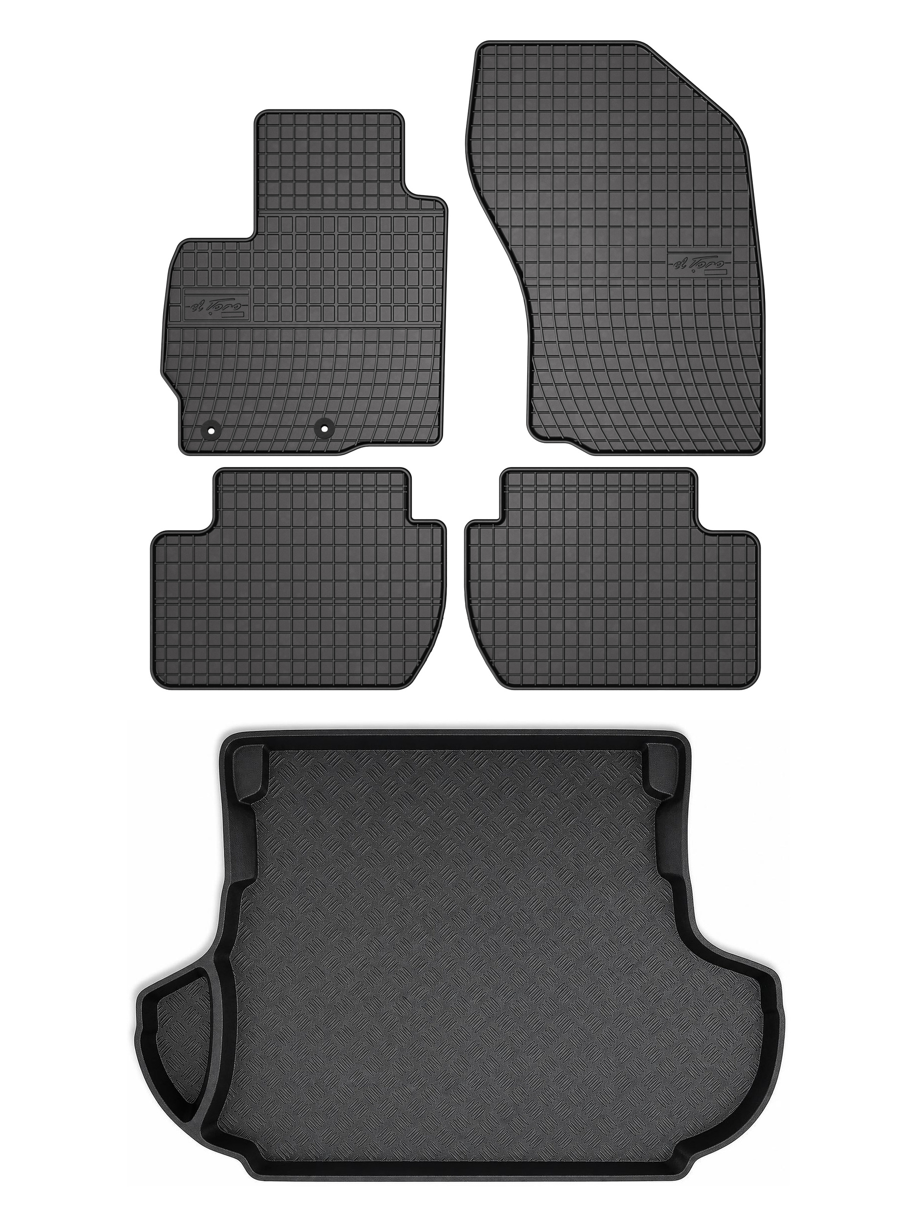 Gumové rohože rohož batožinového priestoru pre: Mitsubishi Outlander II 2006-2013