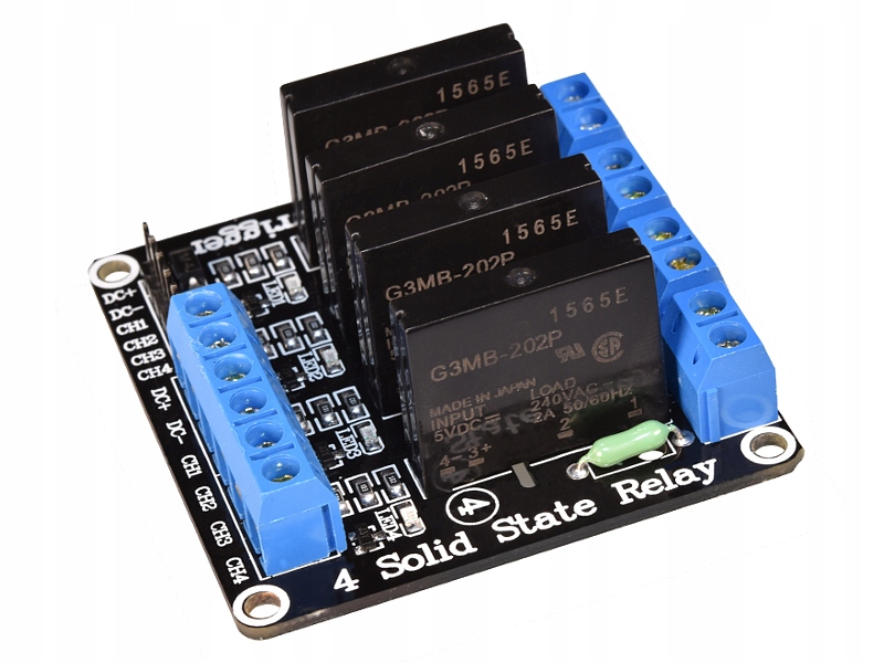 

Elektroniczny przekaźnik Ssr 4 kanały 2A 250VAC