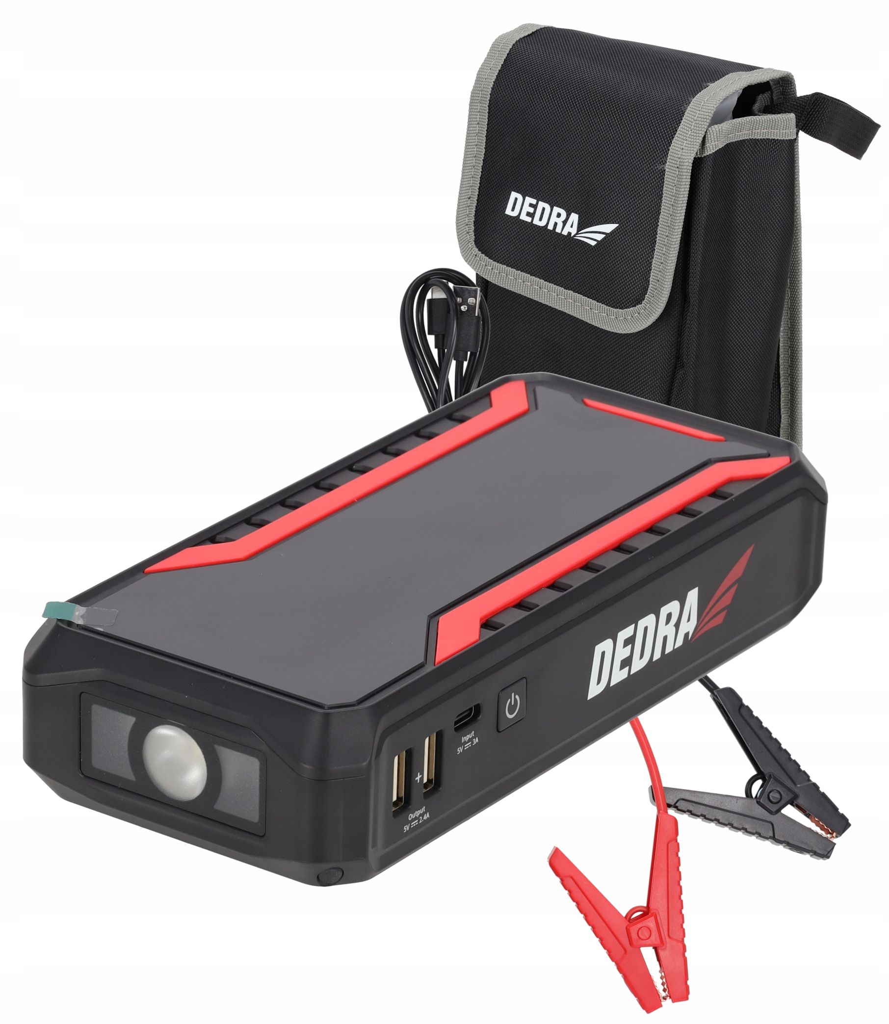 Powerbanka s funkciou štartovania motora 12000 mAh, výsuvný LCD