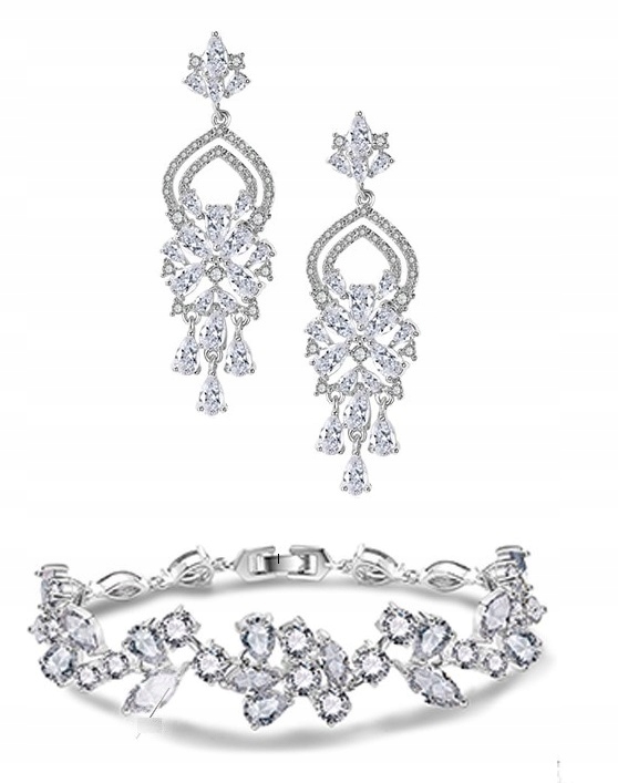 Exkluzivní Svatební Komplet S Diamantovými Zirkony