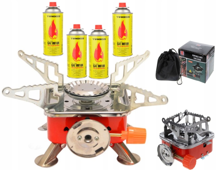 

Mini Kuchenka Gazowa Turystyczna 4 X Gaz Tiross