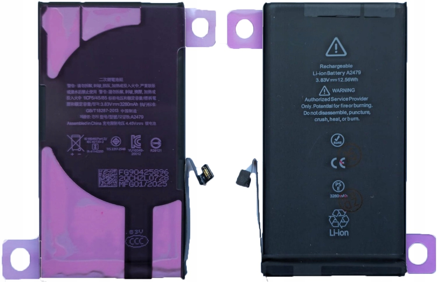 Bateria A2479 iPhone 12|iPhone 12 Pro 3350mAh Kondycja Bez Komunikatu