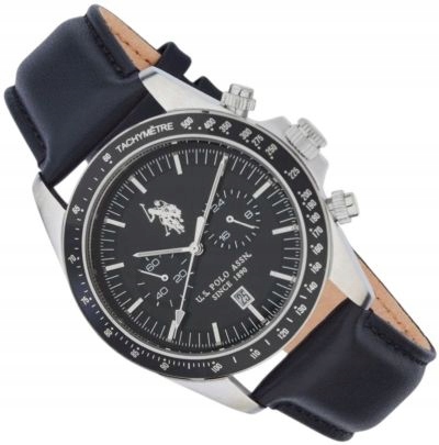 Pánské Hodinky U.s. Polo Assn USP7125BK Charles Chronograf Datumovka Pásek