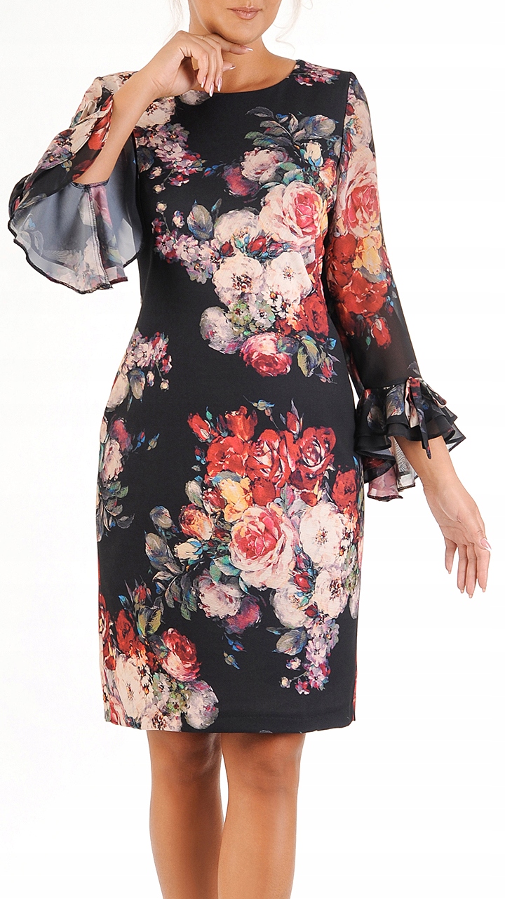 Šaty Olga II 40 let dámská na svatební hostina elegantní na slavnostní přijímání