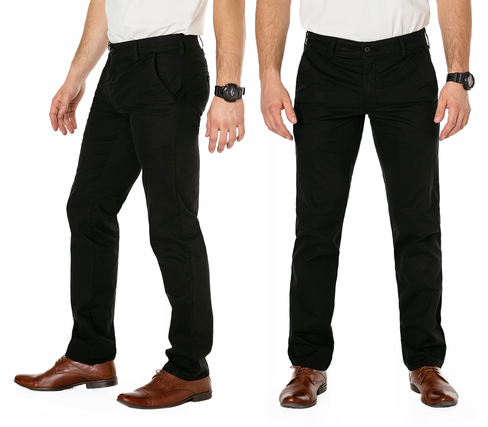 Elegantní pánské bavlněné kalhoty Chinosy Hunter 410/9 W42 L36