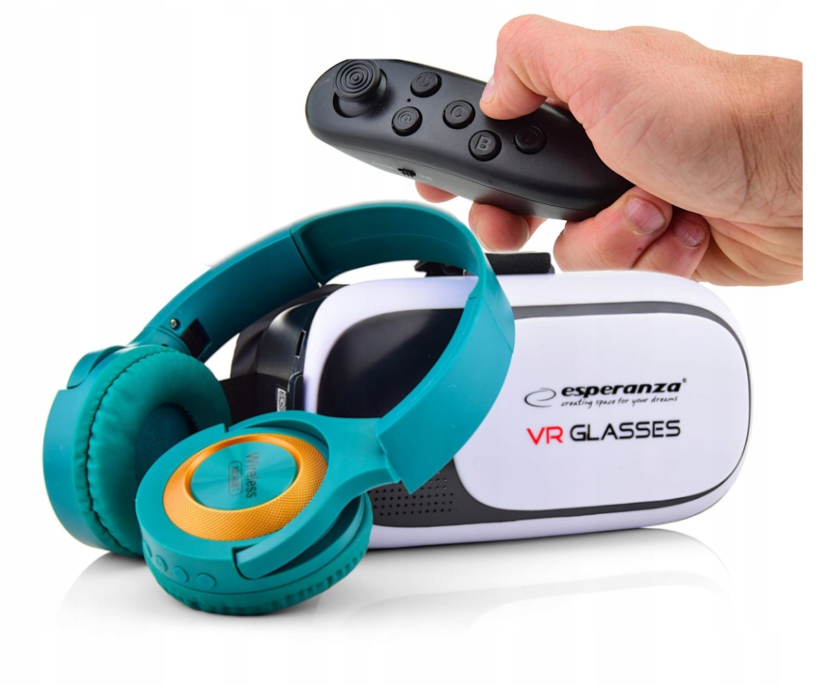 PREZENT DLA NASTOLATKA GOGLE VR 360+SŁUCHAWKI