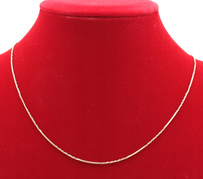 

Łańcuszek Złota Żmijka 1 mm Stal Chirurgiczna