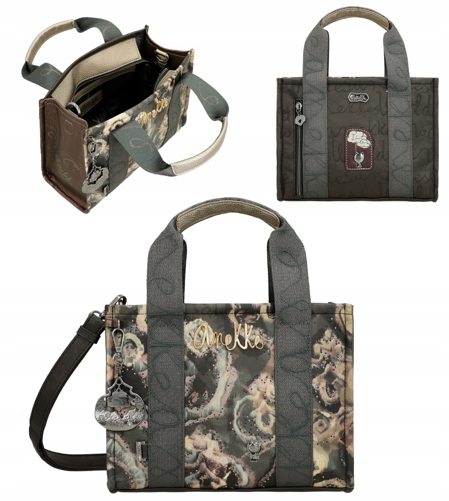 Anekke Real Manifesto Malá Dámská Kabelka Přes Rameno Crossbody Do Ruky