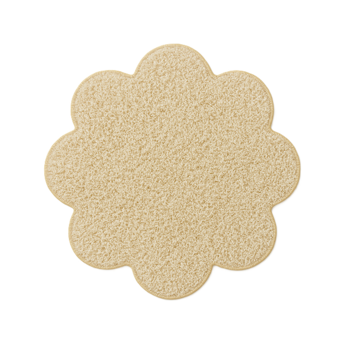 120x120 kytka Kusový koberec Color shaggy béžový kvietok