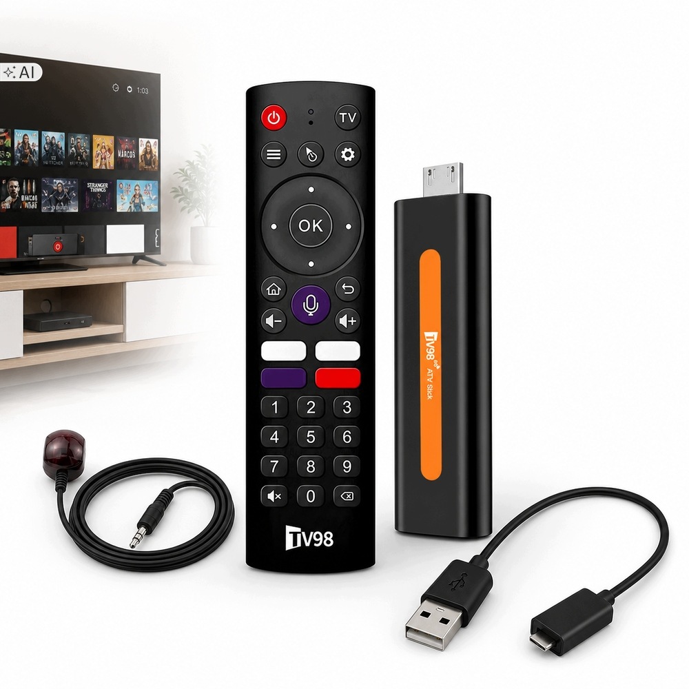 Přehrávač Multimediální nástavec Android 14 Smart Tv Stick Box WiFi 2/16