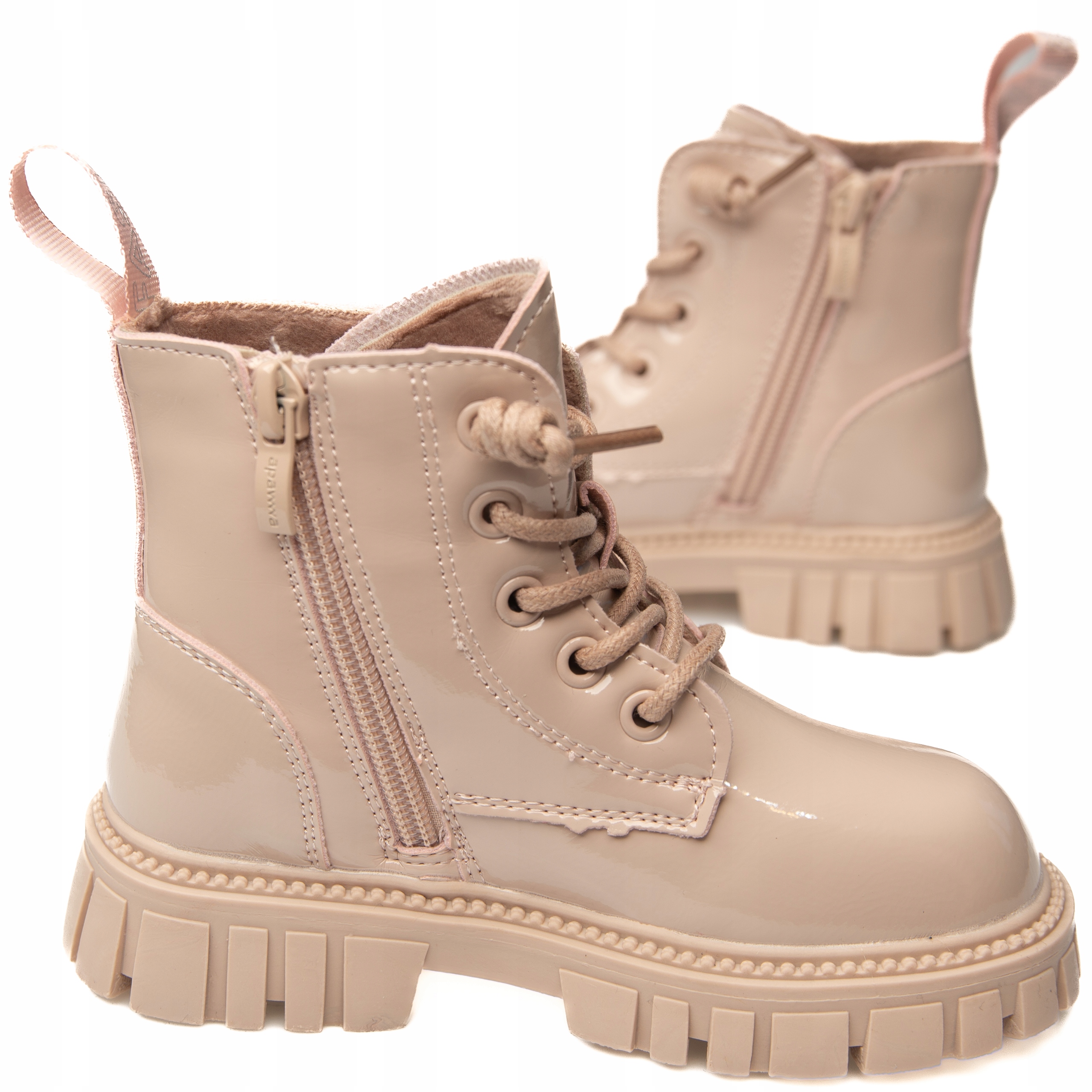 APAWWA BOTKI DZIEWCZĘCE LEKKO OCIEPLANE ZAMEK R 33 Rozmiar 33