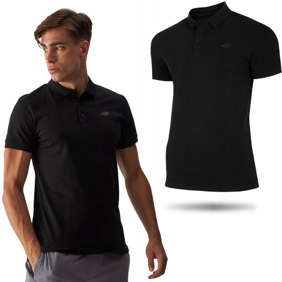 KOSZULKA MĘSKA POLO 4F T-SHIRT PODKOSZULEK BLUZKA SPORTOWA NA CO DZIEŃ