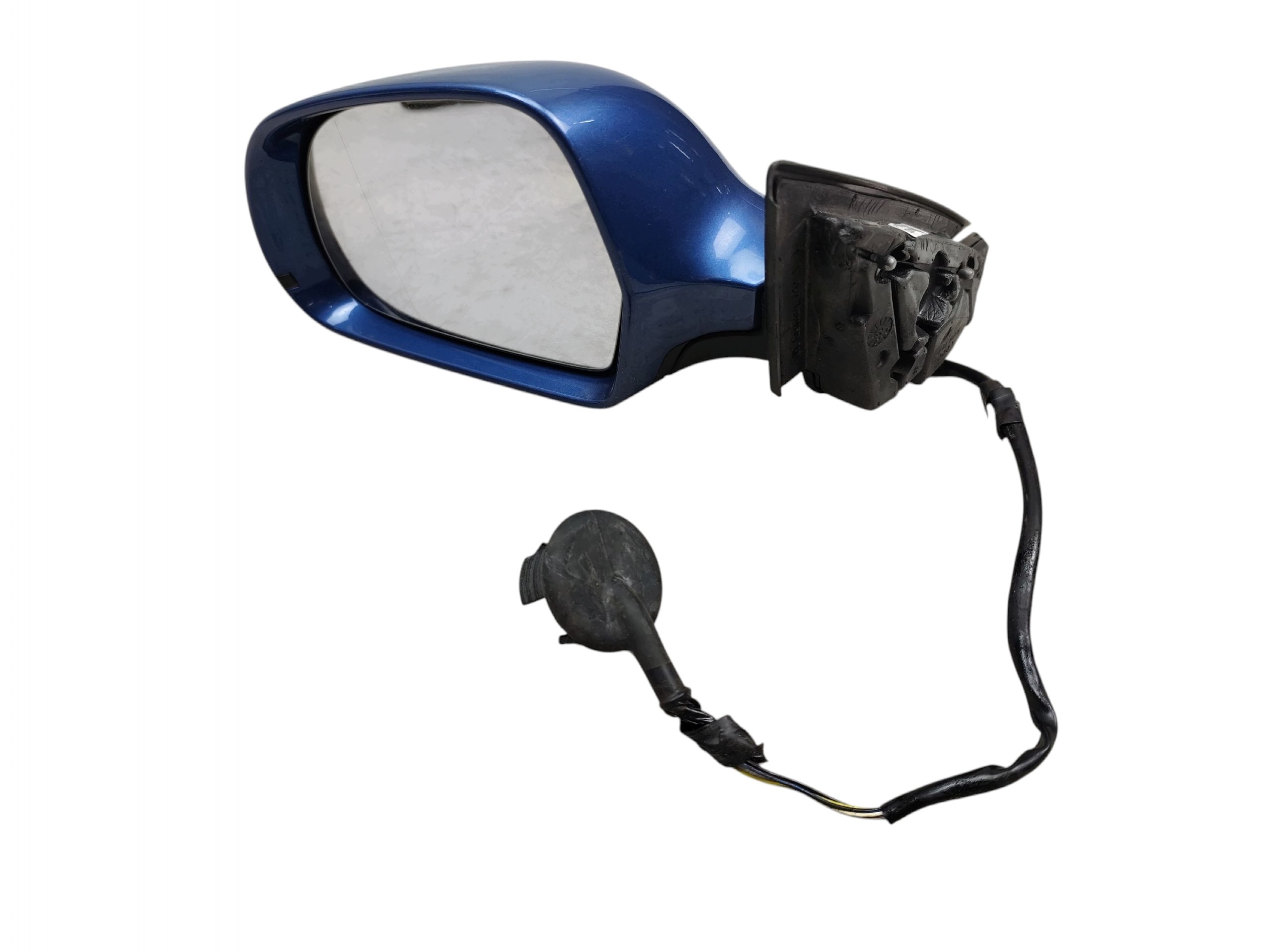 mirror left AUDI A3 8P LIFT (2008-2012) 6 PIN EUROPA blue