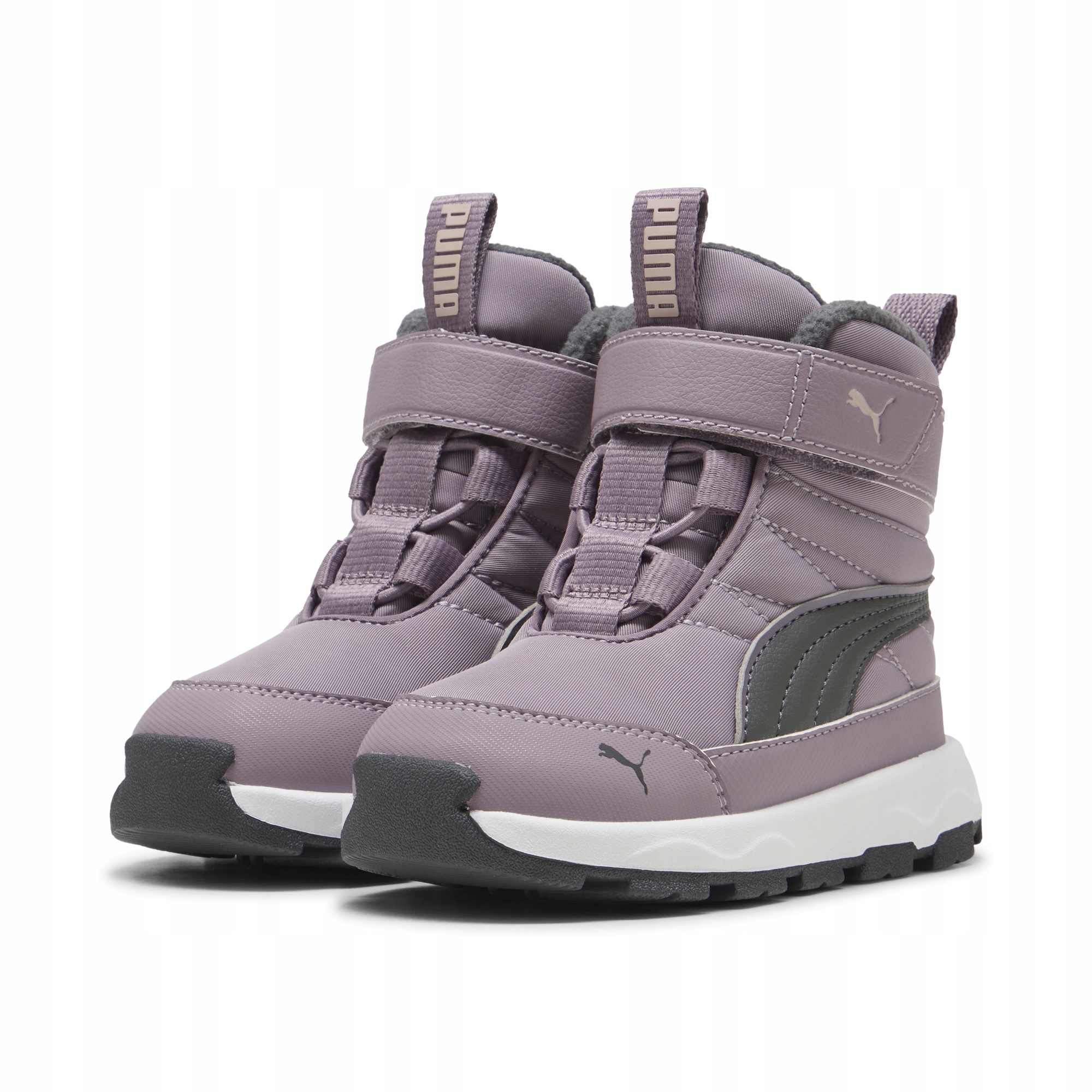 Buty dziewczęce zimowe Puma Evolve Boot Ac 39264609 śniegowce fioletowe 22