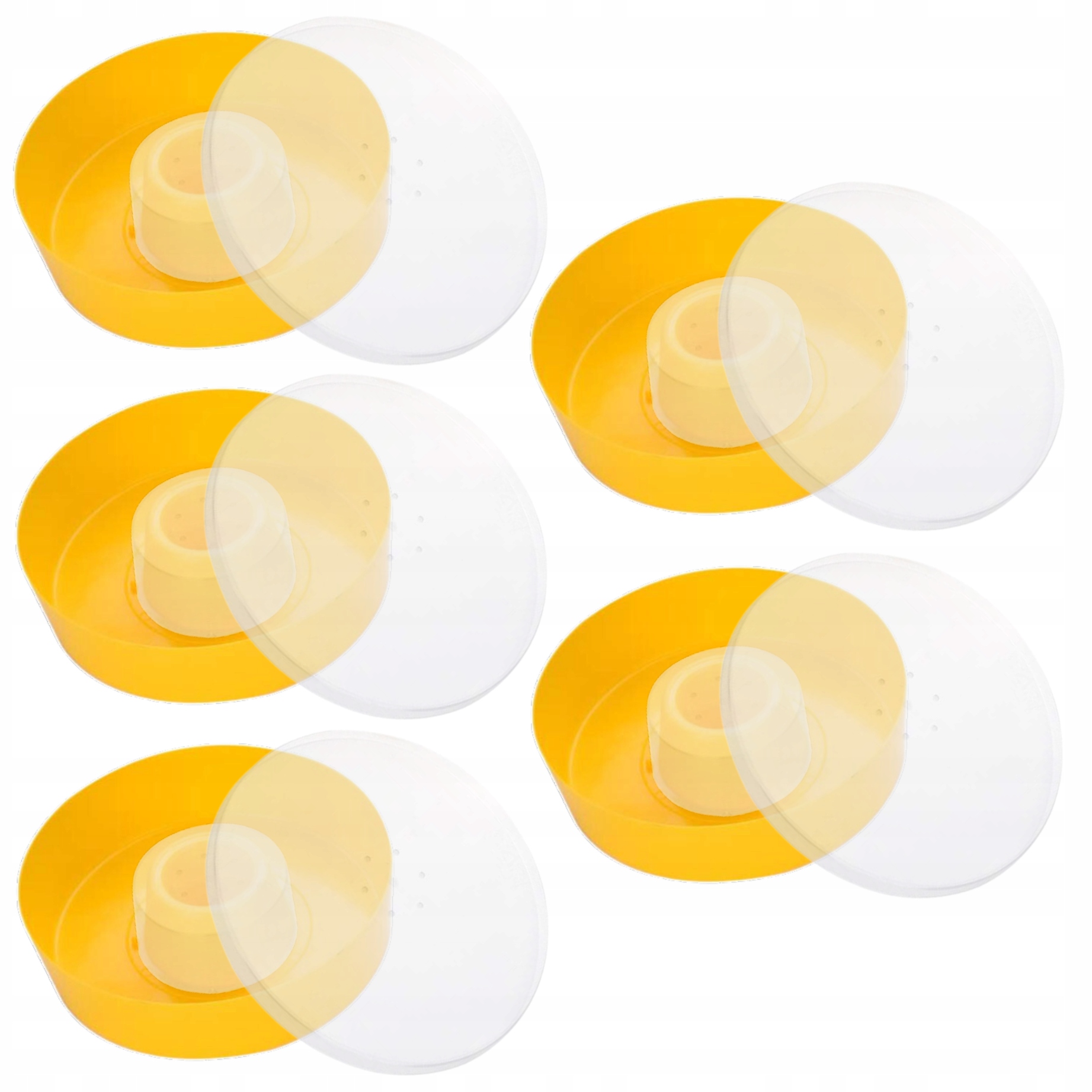 Kompaktní podkrmová krmítka kulatá 1L 5x BRCtech