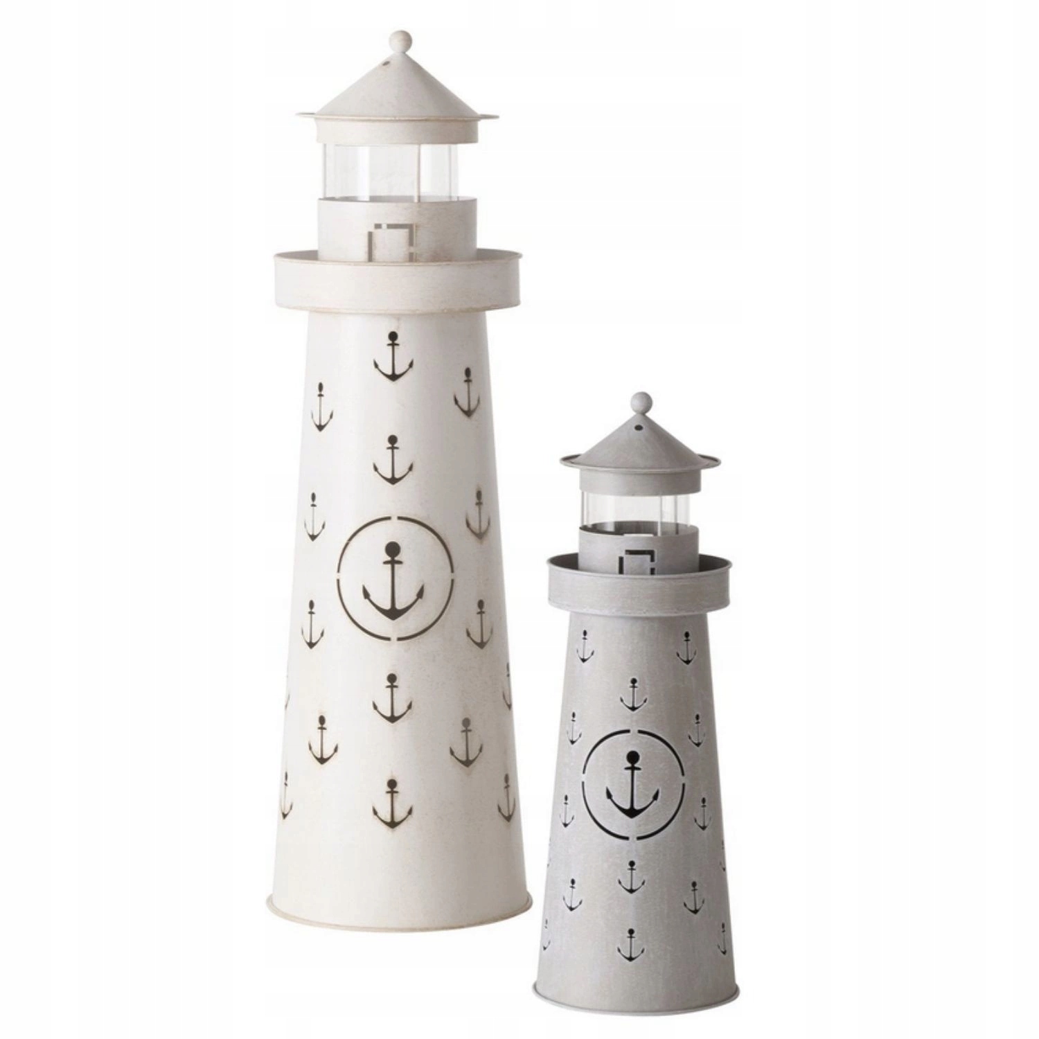 Sada 2 lampiónov Büsum Boltze kovové dekoratívne záhradné svietidlo 74 cm