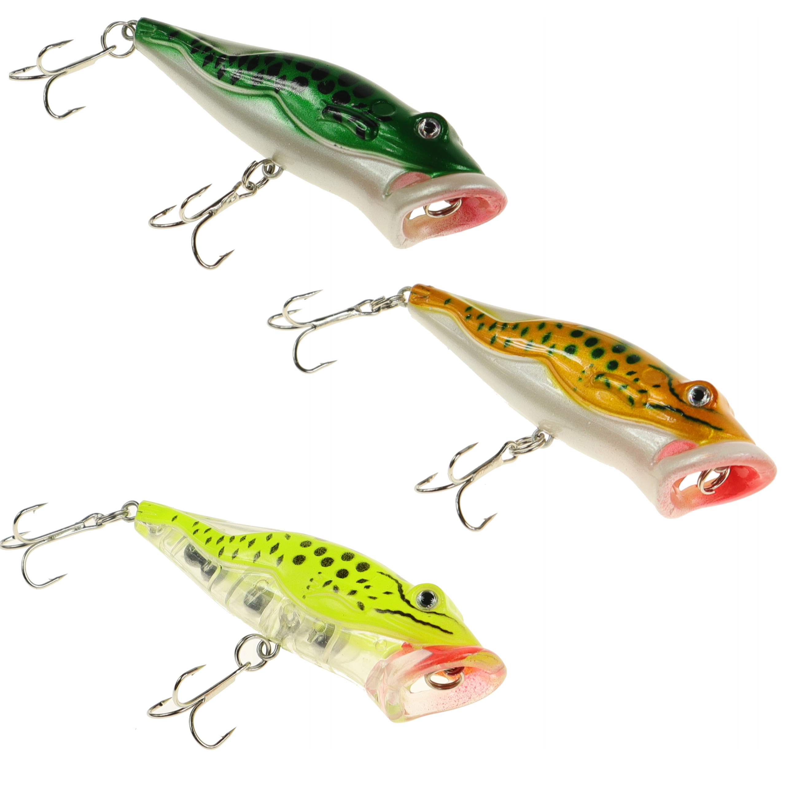 

Wobler powierzchniowy popper żaba 8cm 12g 3 sztuki