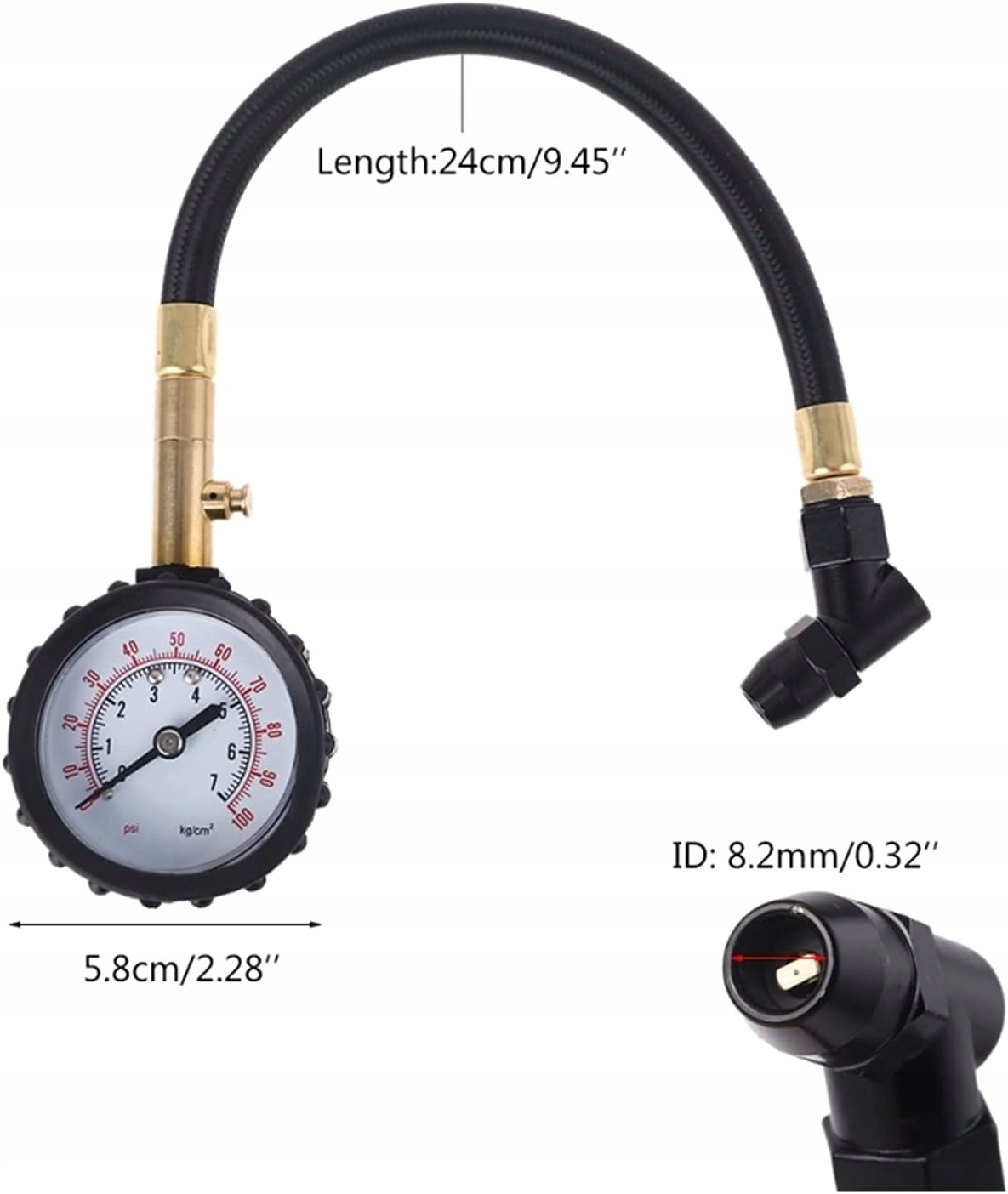 Atmm atm Dial Type Zintegrowany manometr opon Easy Marka inna