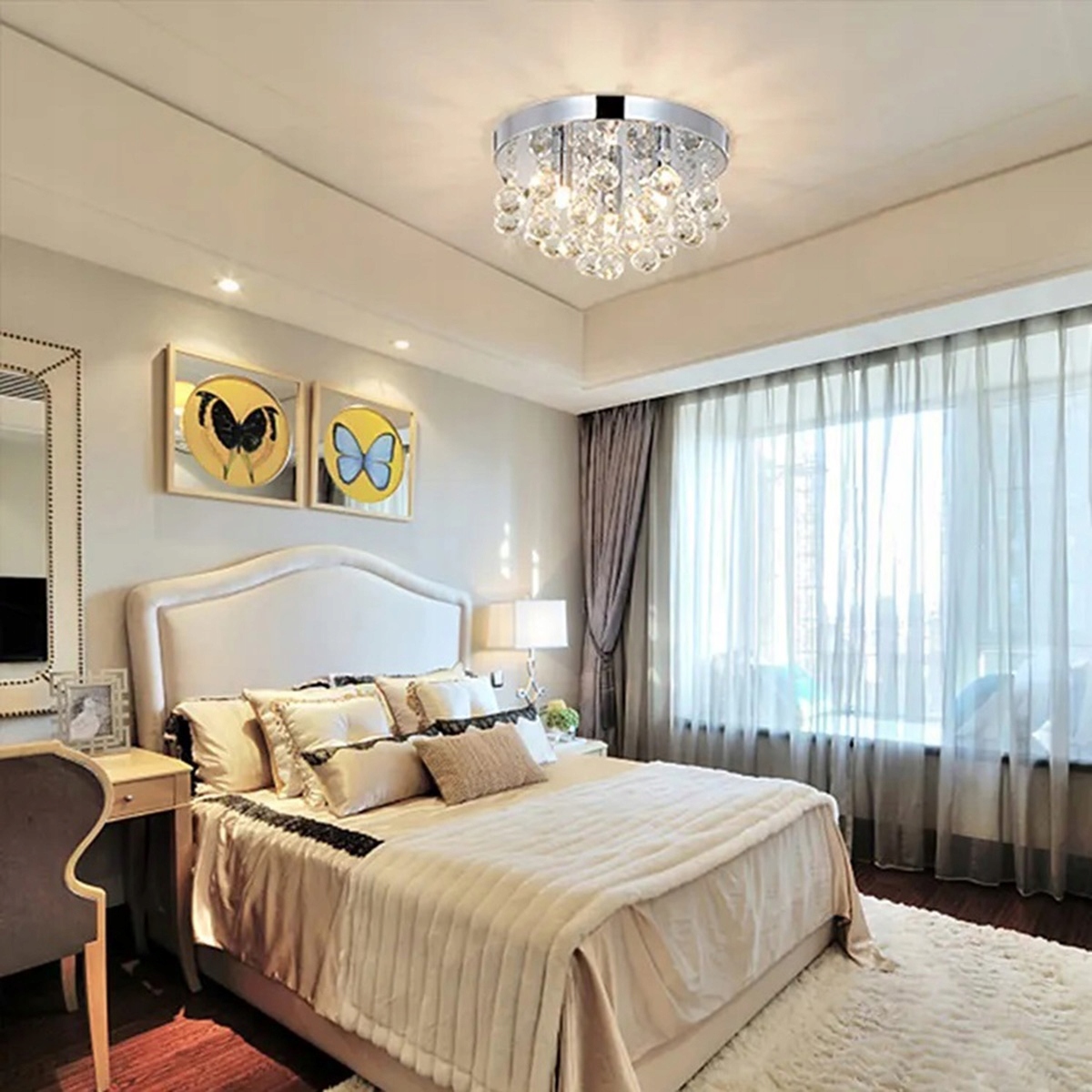 LAMPA SUFITOWA ŻYRANDOL WISZĄCY KRYSZTAŁKI PLAFON CHROM x3 LED Rodzaj gwintu G9