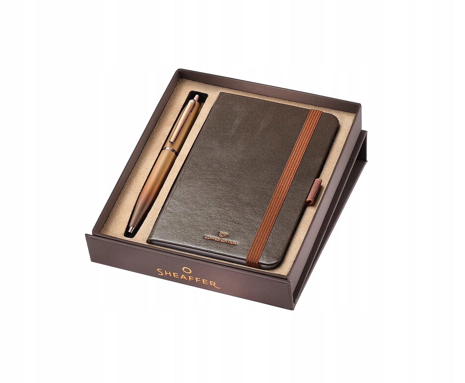 Zestaw Sheaffer Vfm Coffee Edition długopis notes A6