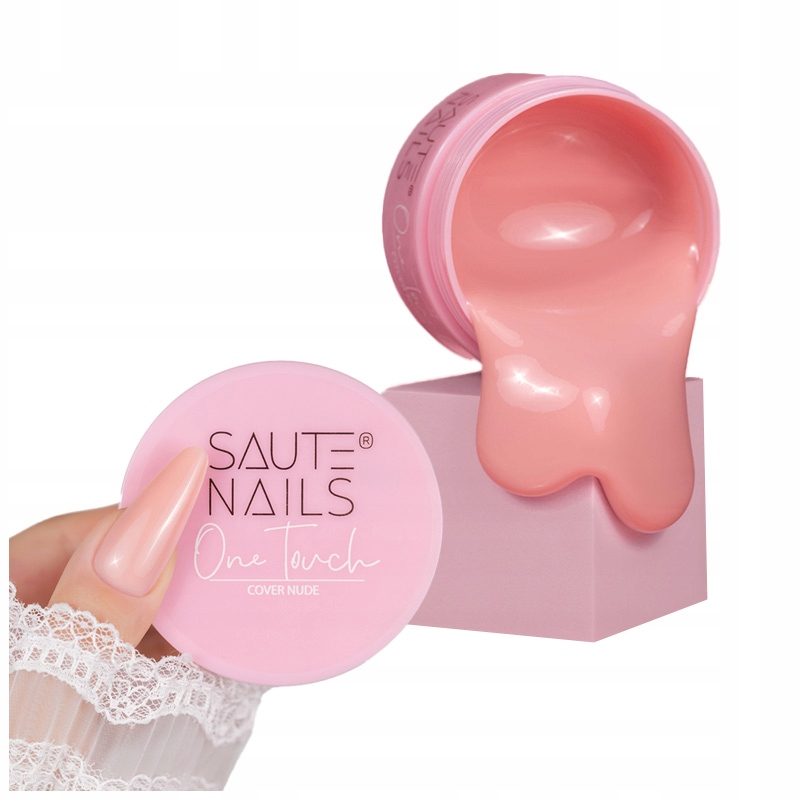 Saute Nails Stavební Gel na nehty Béžový One Touch Cover Nude 30 g