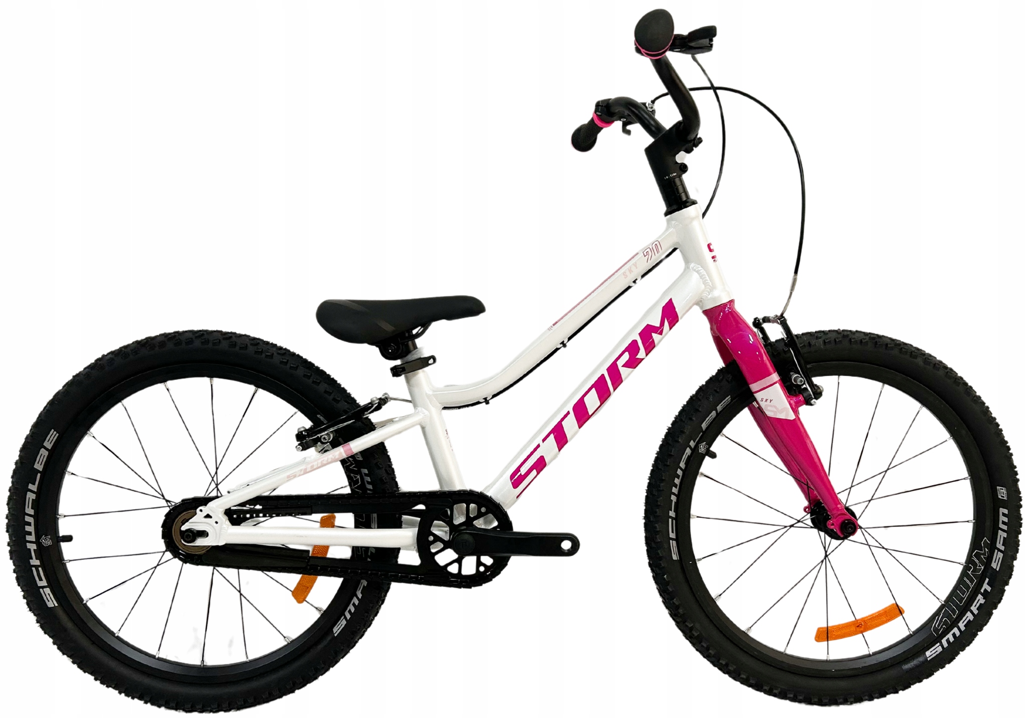 Rower Dziecięcy 20 cali Storm Sky Light ultra lekki 7,1 Kg biały