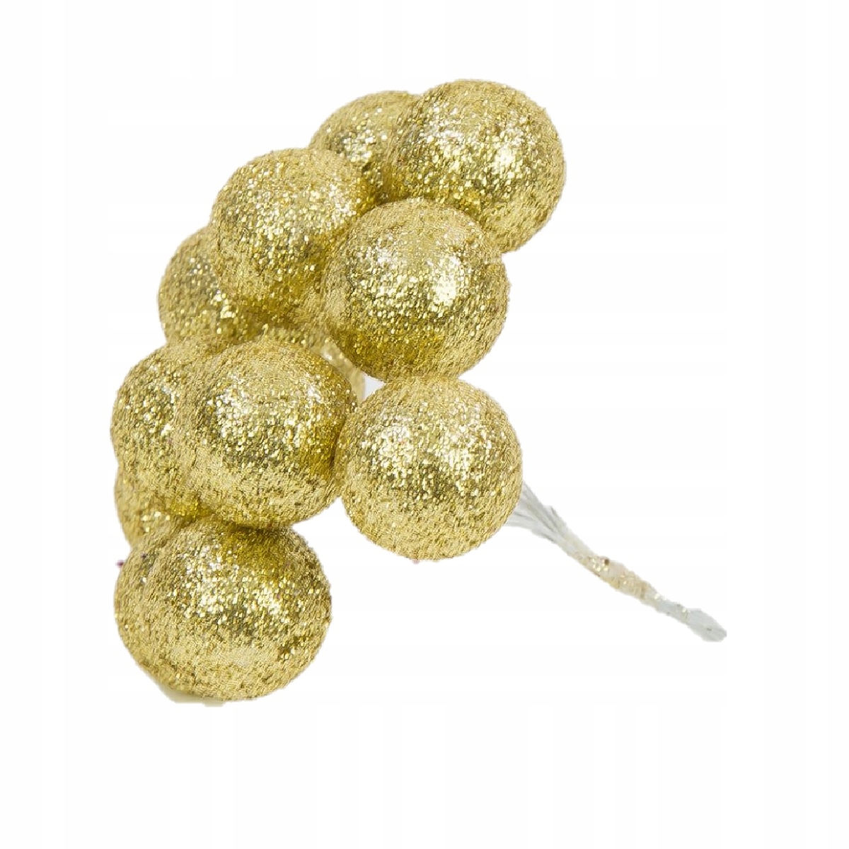 

Bombki 2,5 cm Brokat Złoto 10szt bombka bombeczki