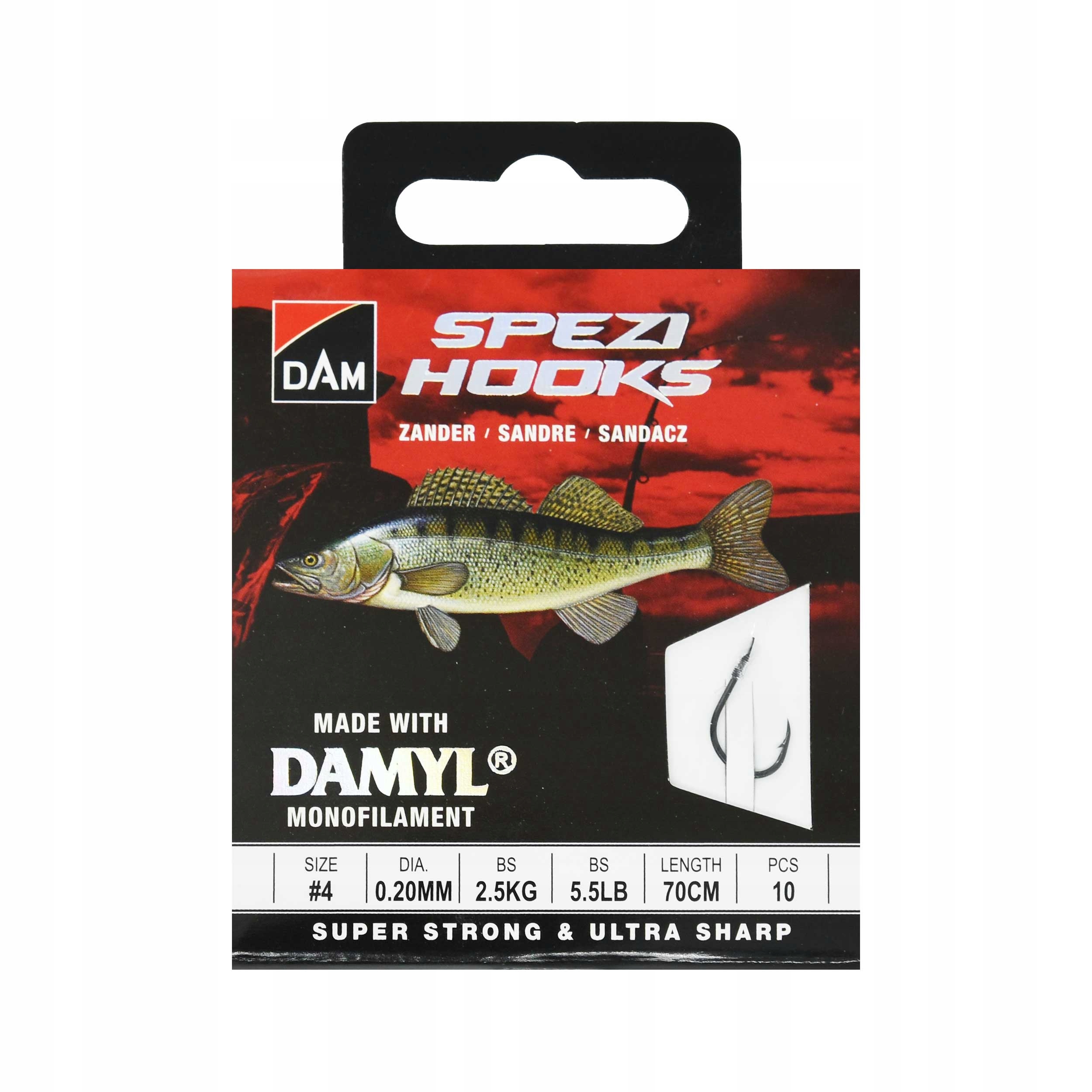 

Przypon Dam Spezi Zander #4 2,5kg op.10szt