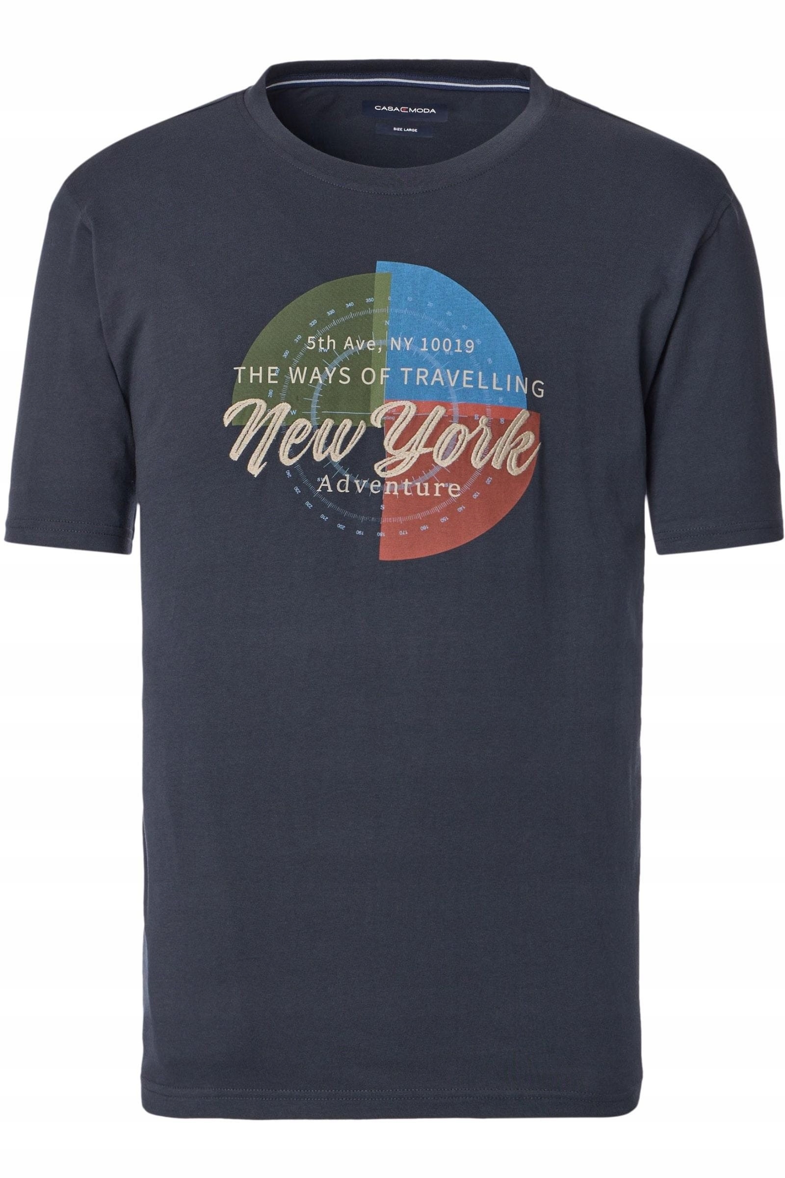 Casa Moda Tričko Tričko Velké Velikosti, Modrá 6XL