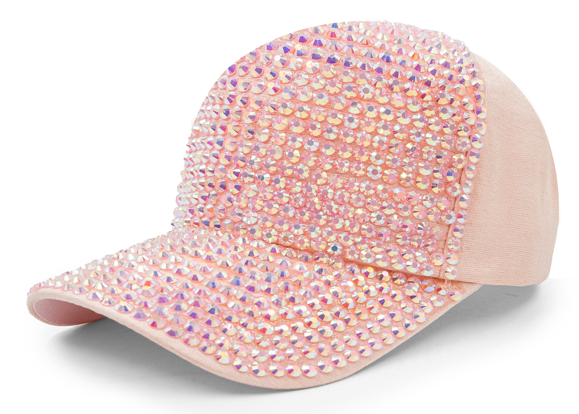 

Czapka z daszkiem damska dżety / cyrkonie plażowa