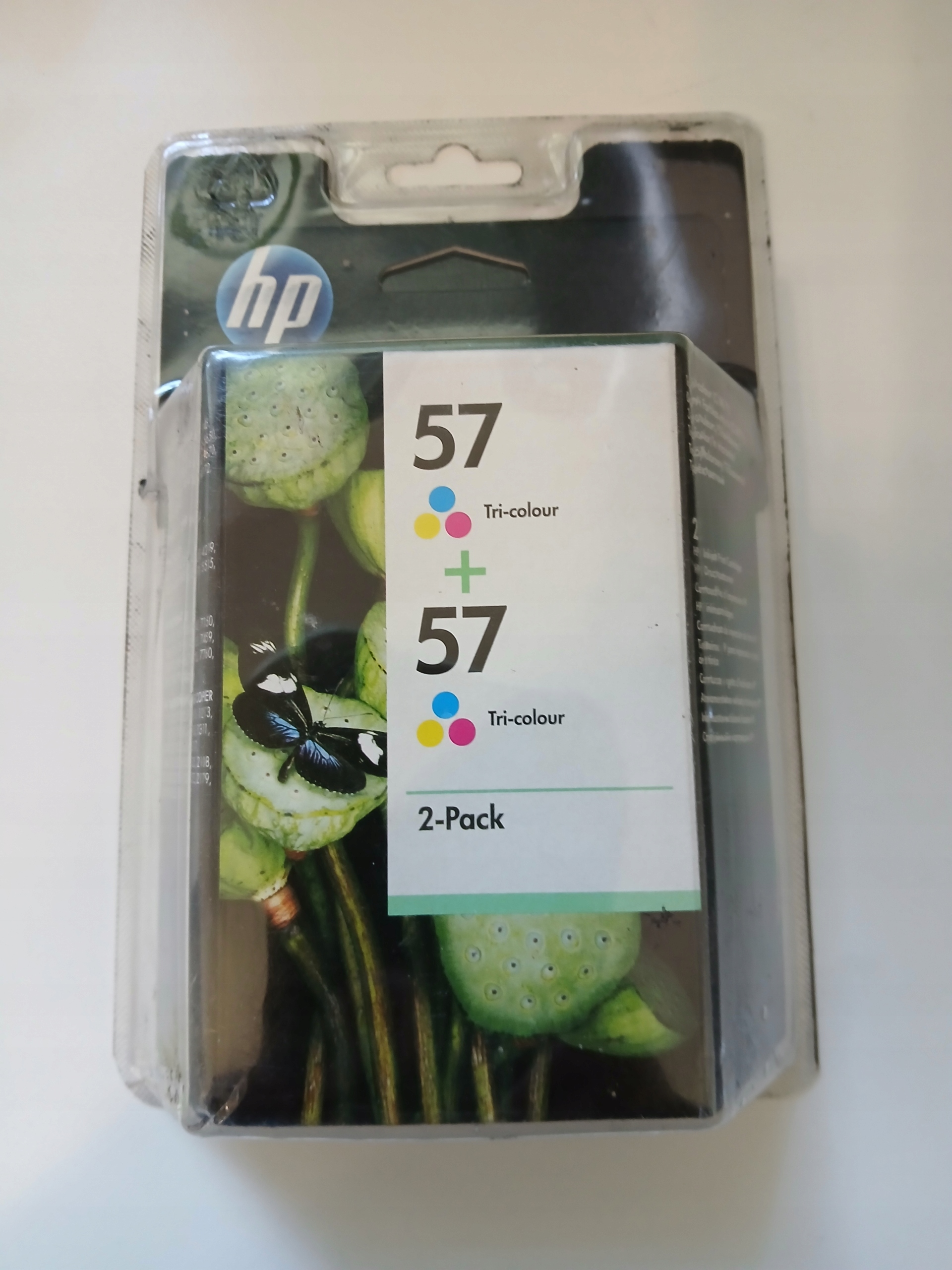 2 x Inkoust Hp 57 C9503AE tříbarevný Originál