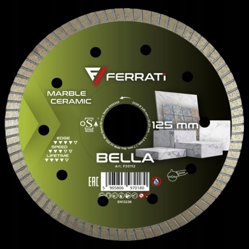 Ferrati Diamantový Kotouč Bella Ø 125 MM x 22,23 MM