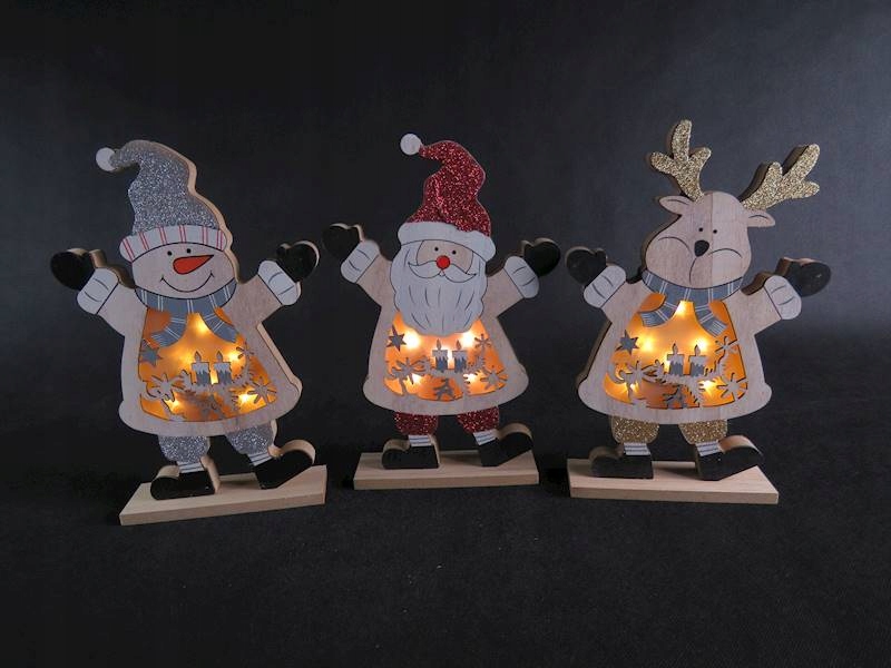 ozdoba świąteczna led BOŻE NARODZENIE 28x18 cm. — 4