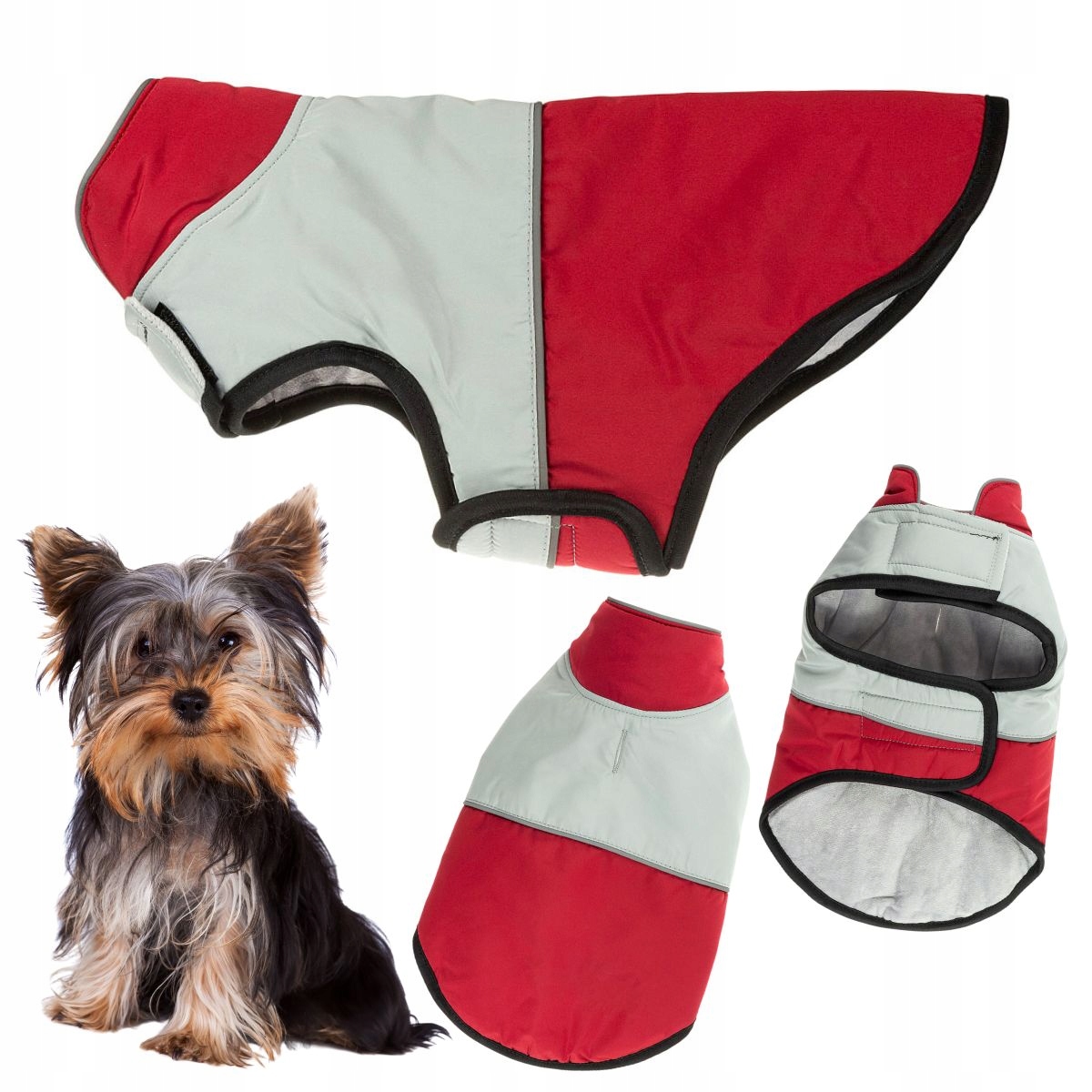 Levně Oblečení pro psa na zimu s Odrazkou, zateplené, zapínané na na suchý zip,
