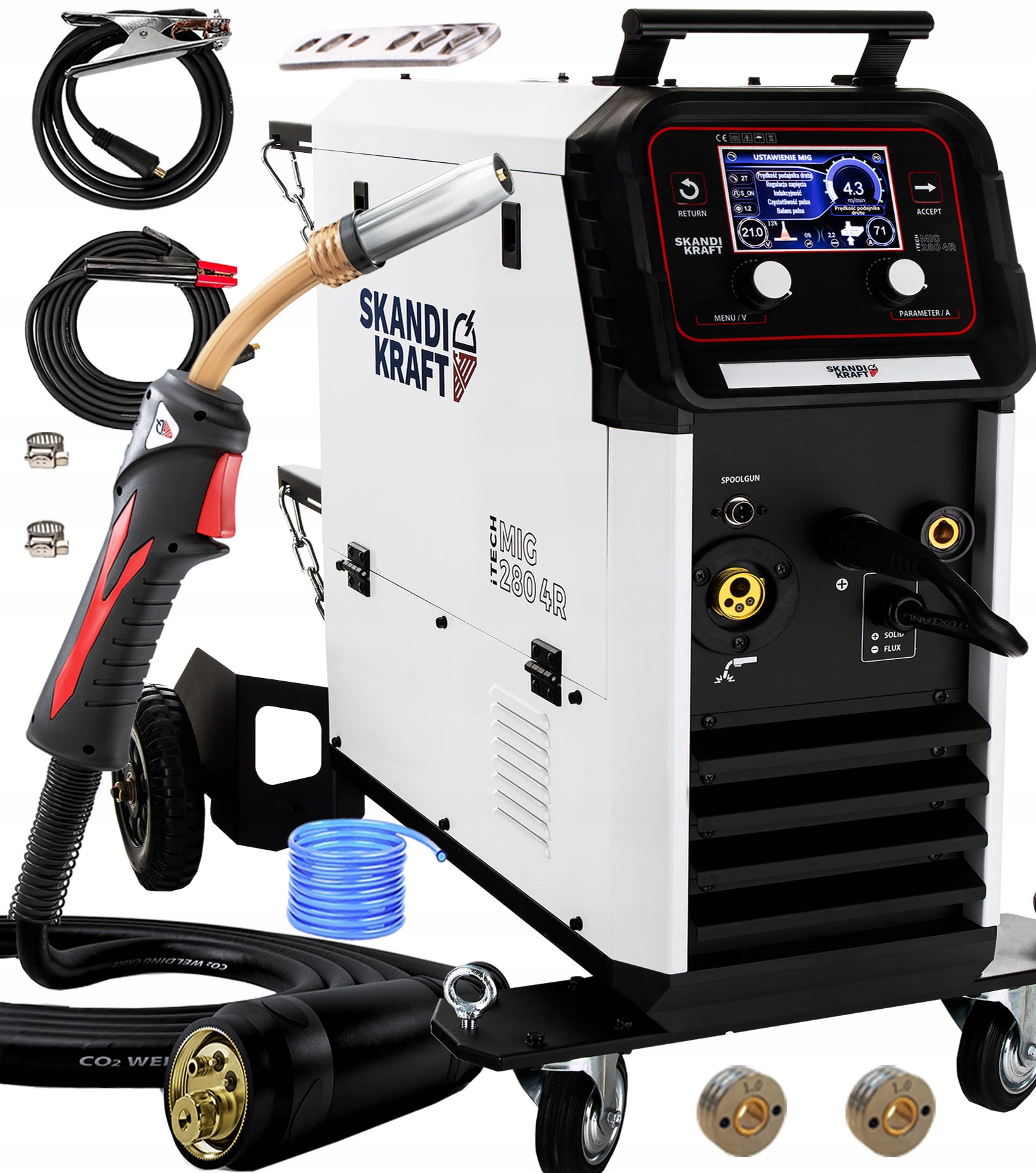 Invertorová Svářečka Migomat Skandi Kraft iTECH Mig 280 4R 280A 230V 400V