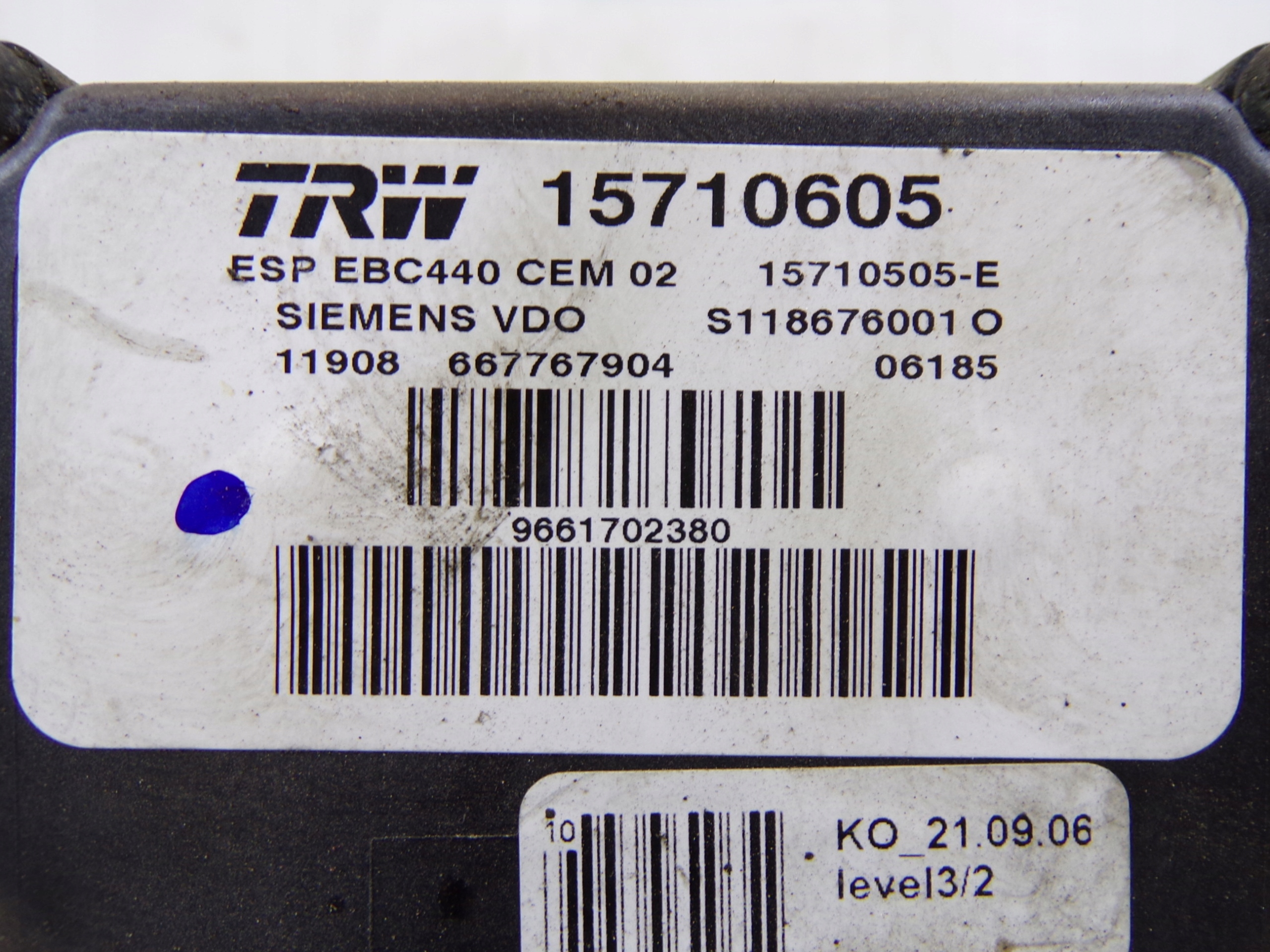 Pompa ABS PEUGEOT 407 S118676001O