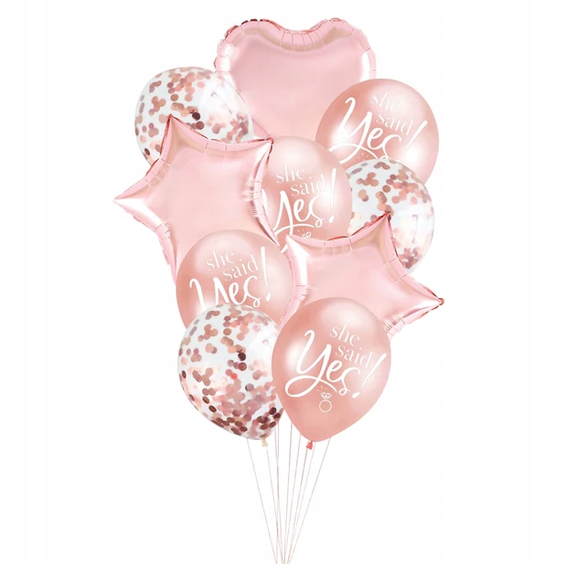 

Zestaw Balonów Rose Gold Balony Wieczór Panieński