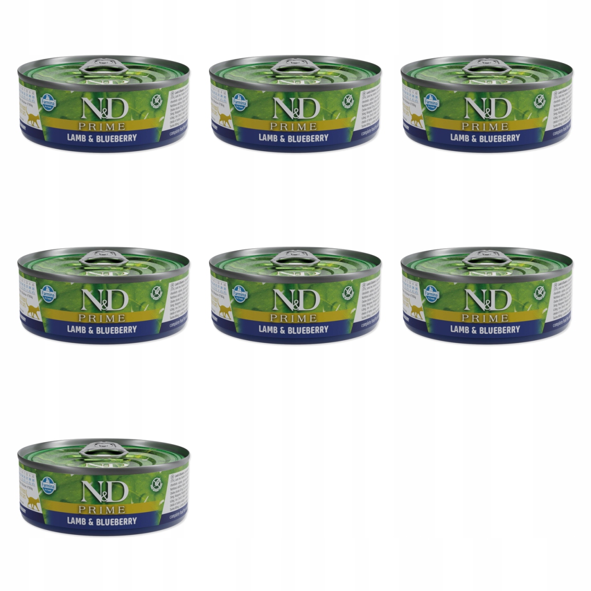 Levně Konzerva N&d Cat Prime Lamb & Blueberry 70g balení 7 ks