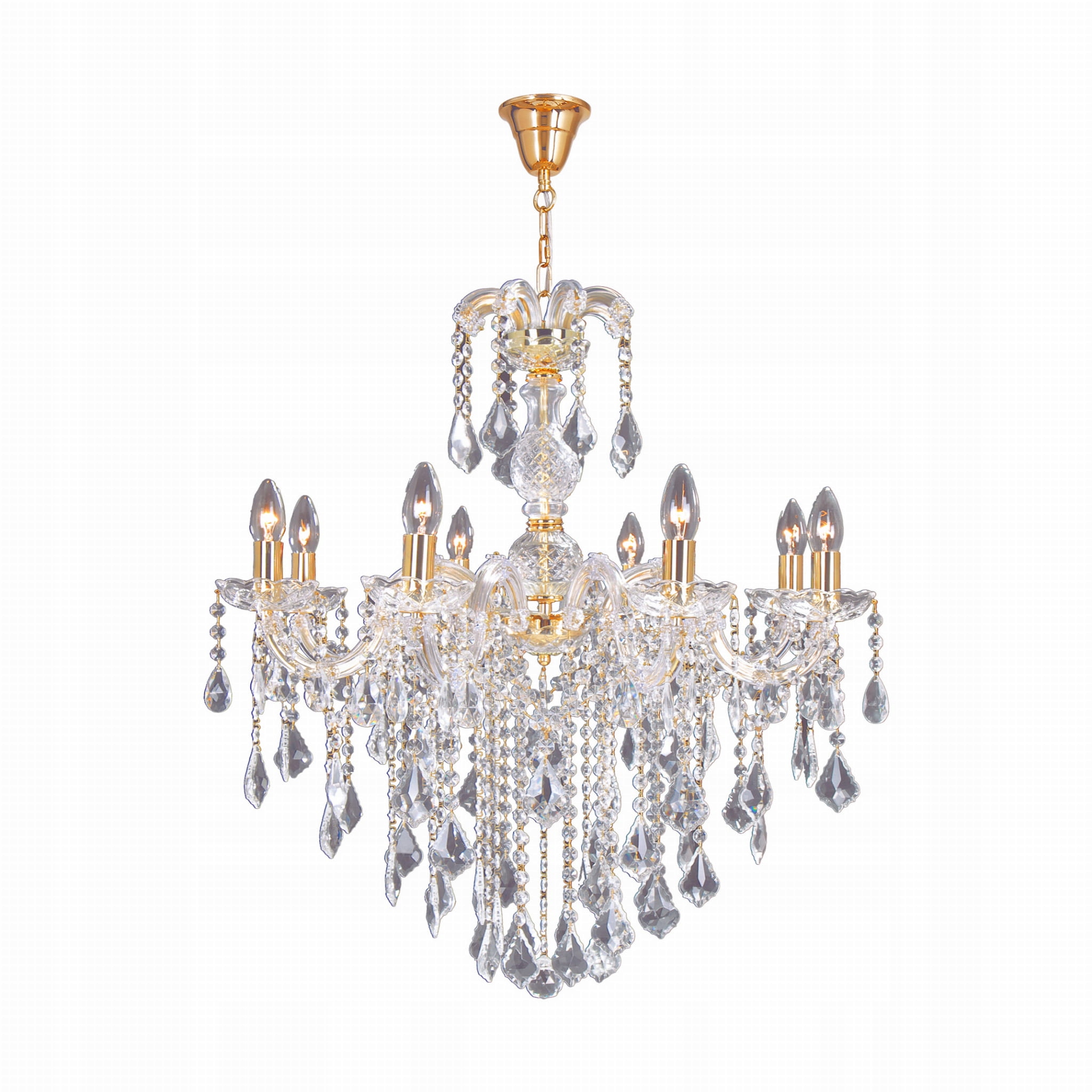 Luxusní lampa ideální pro taneční svatební sály Chateau sklo kov