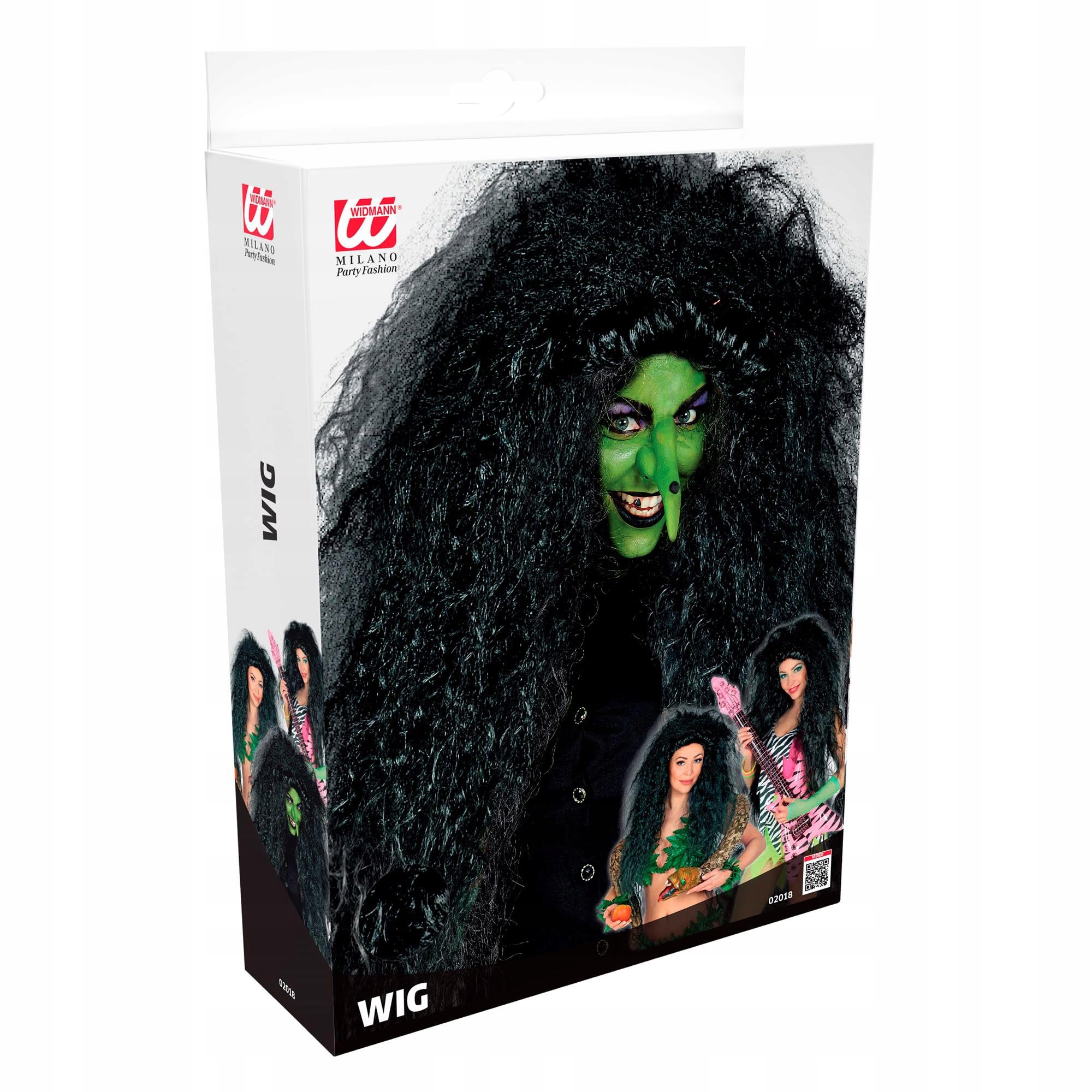 Paruka Rock star černá kudrnatá XXL – Halloween, karneval, unisex