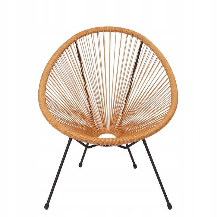Zestaw 2x Fotel OGRODOWY ACAPULCO RATTAN 72x79x85cm HOMLA Materiał dominujący technorattan
