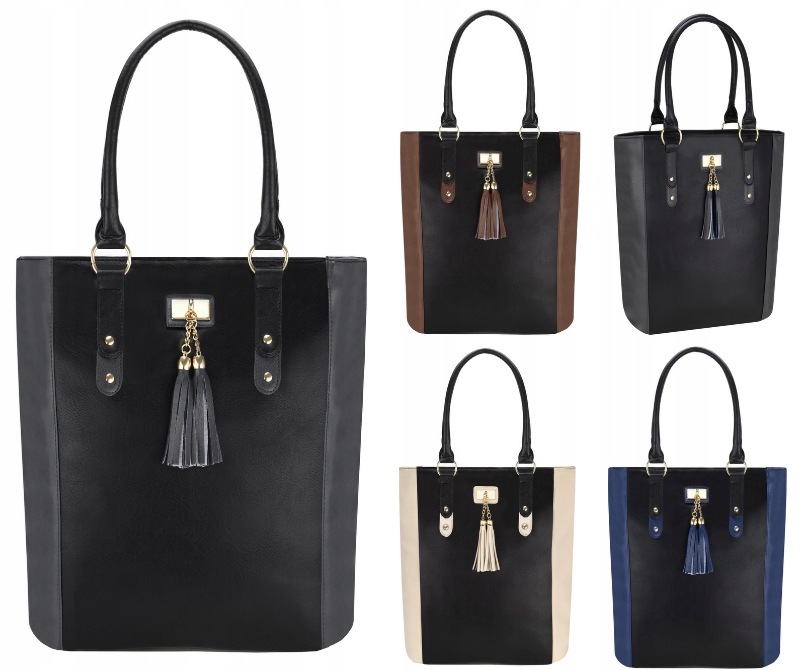 

Torebka Damska Torba Skórzana Shopper Worek FB311
