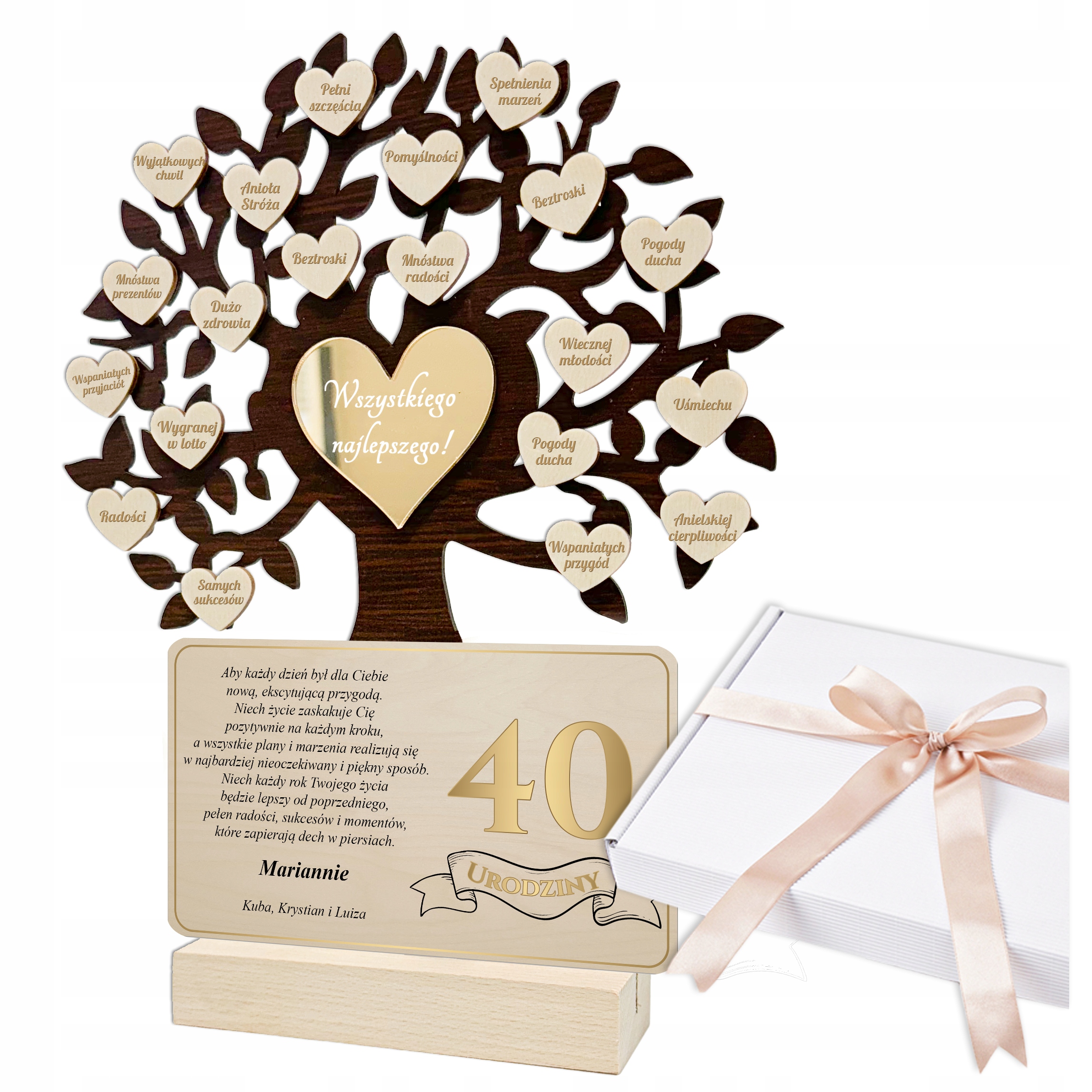Na Urodziny Statuetka Pamiątka Drzewko Drzewo 18 30 40 50 60 70 80
