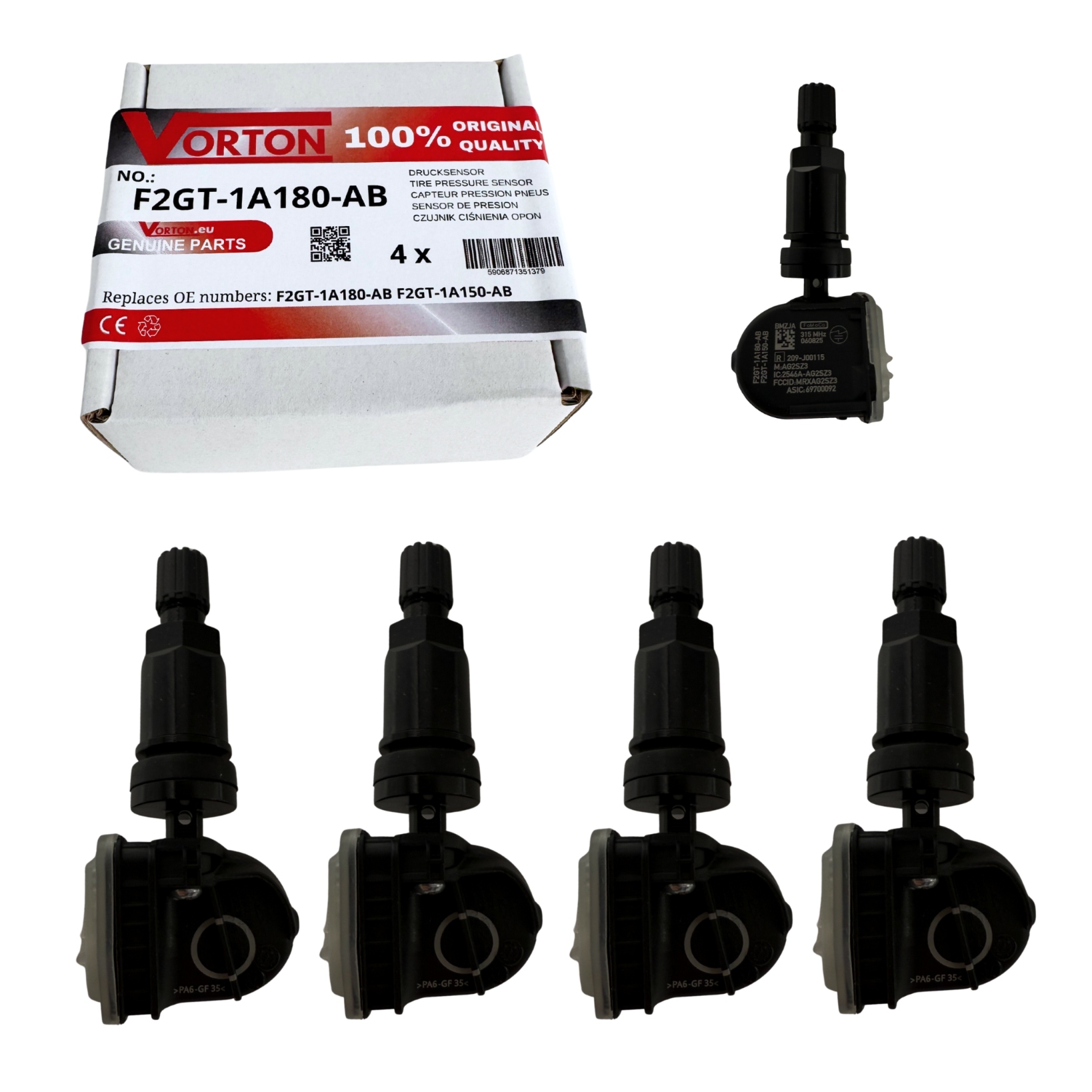 Senzory Tlaku Pneumatík Tpms Ford Usa Edge Mustang VI Mach-E EcoSport