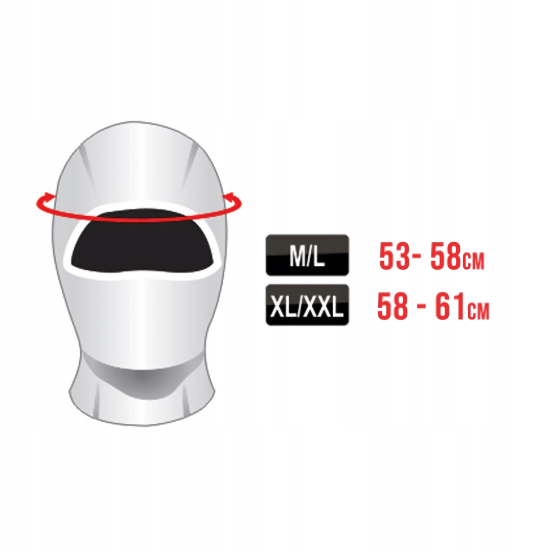 Długa kominiarka termoaktywna z kołnierzem na moto Marka SportsZone