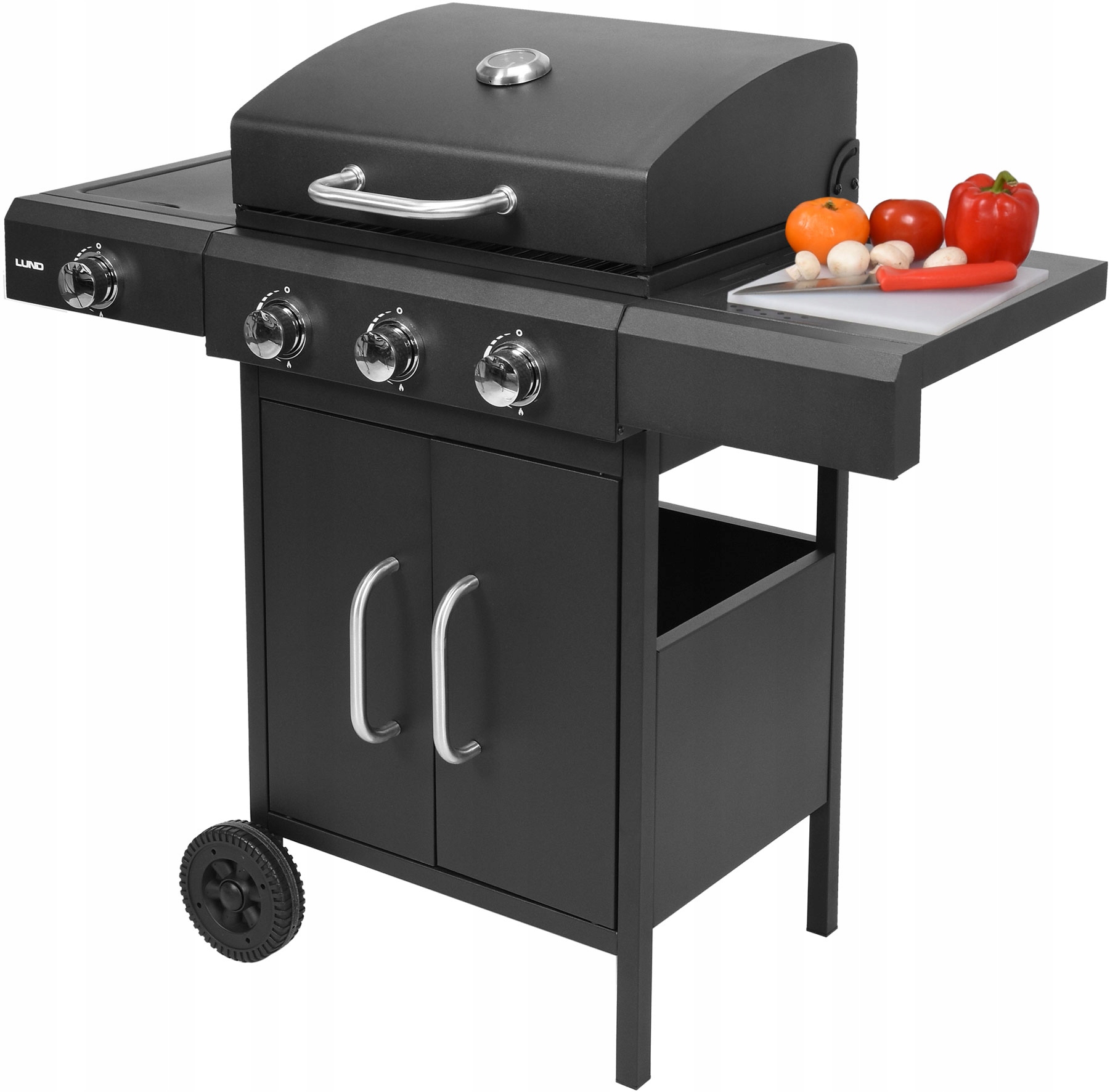 

Grill Gazowy Ogrodowy 3 Palniki +1 Boczny 11,6KW