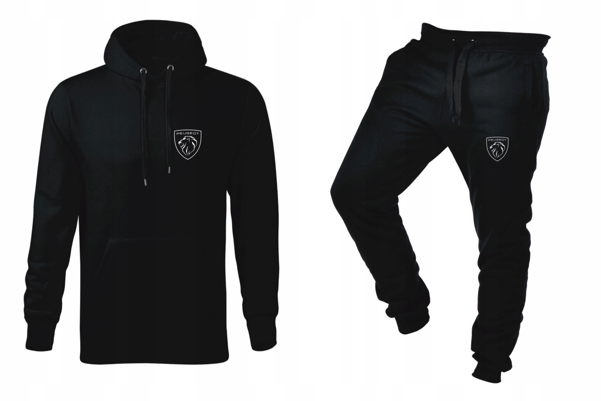 Tepláková Souprava Teplákovka Pánská Peugeot Mikina Kalhoty Černá M