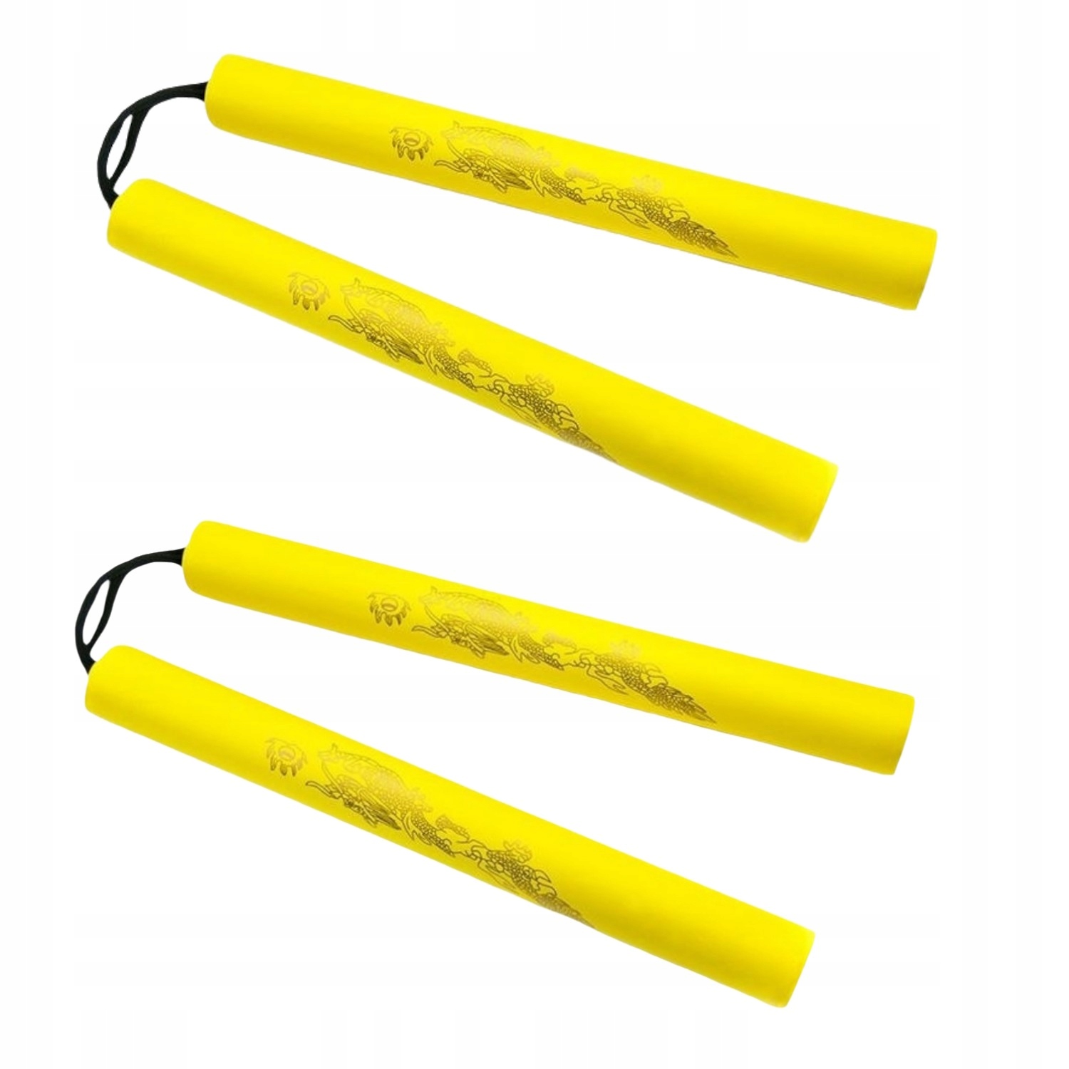 Nunchaku żółte (nunczaku nunczako) Zestaw 2 Szt piankowe treningowe Smok