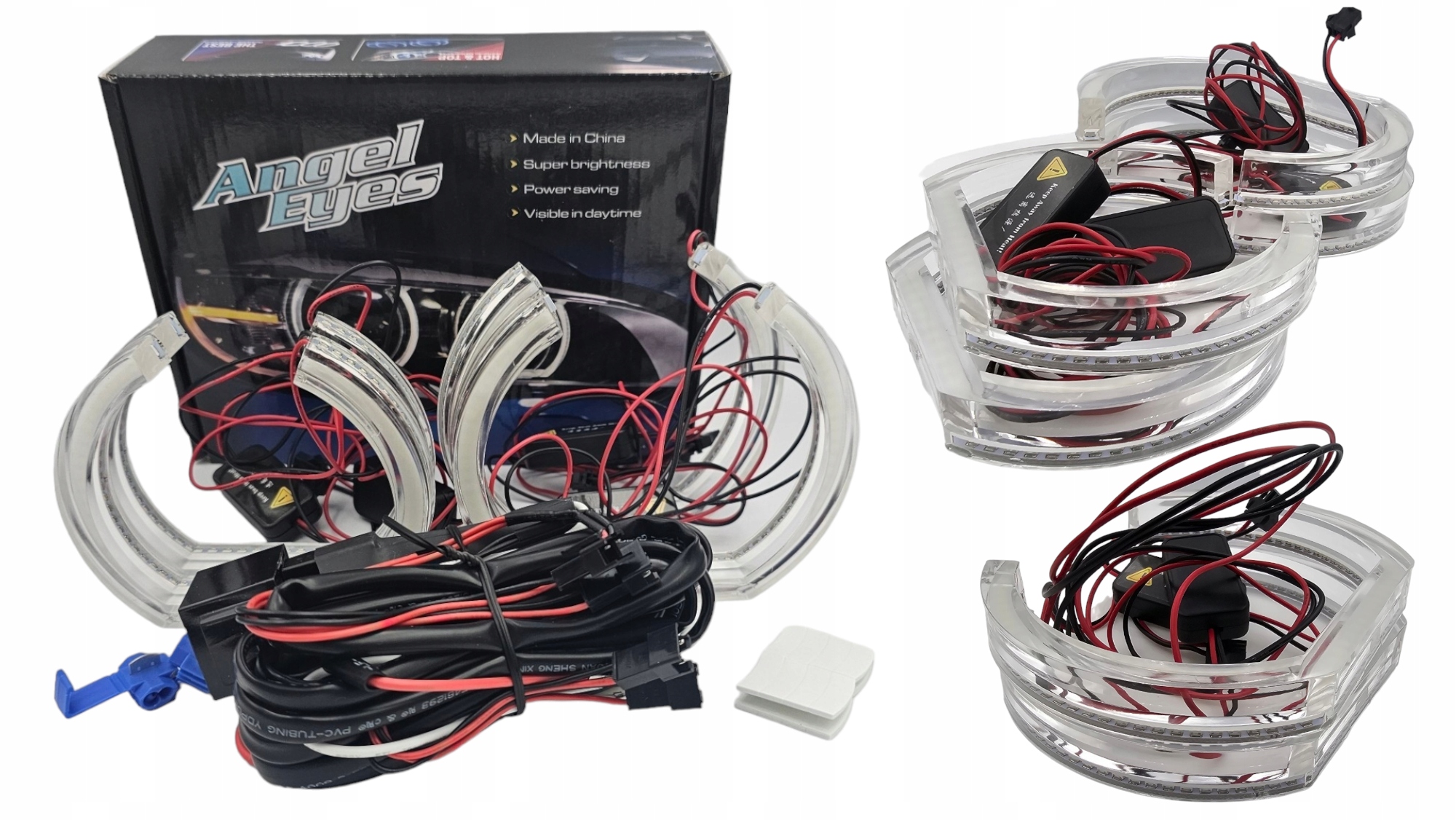 Křišťálově Bílé Led Kroužky Bmw F30 F31 E90 E91 E92 E93 E82 E60 M5 M4 M3 Ultra